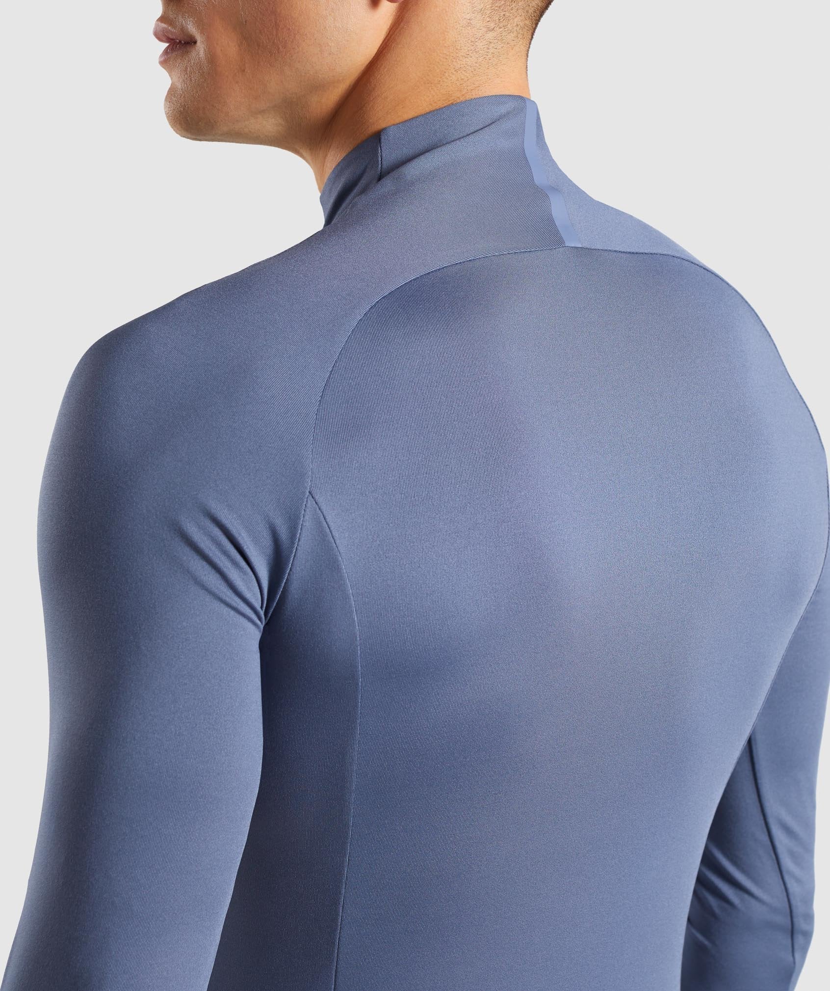 Advanced 1/4 Zip Pullover in Aegean Blue - view 6