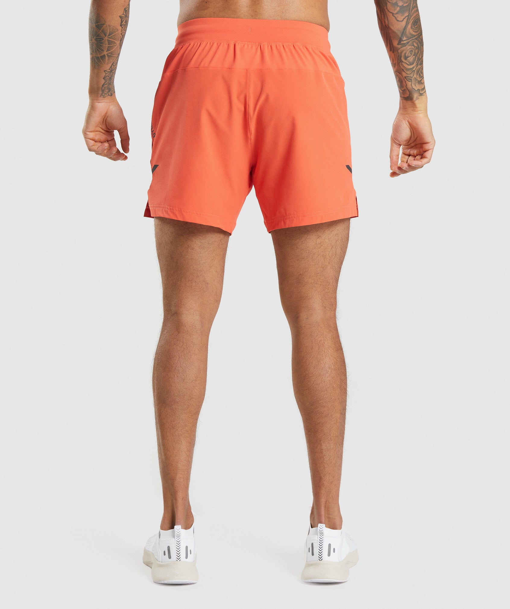 Apex 5" Perform Shorts in Papaya Orange - view 2