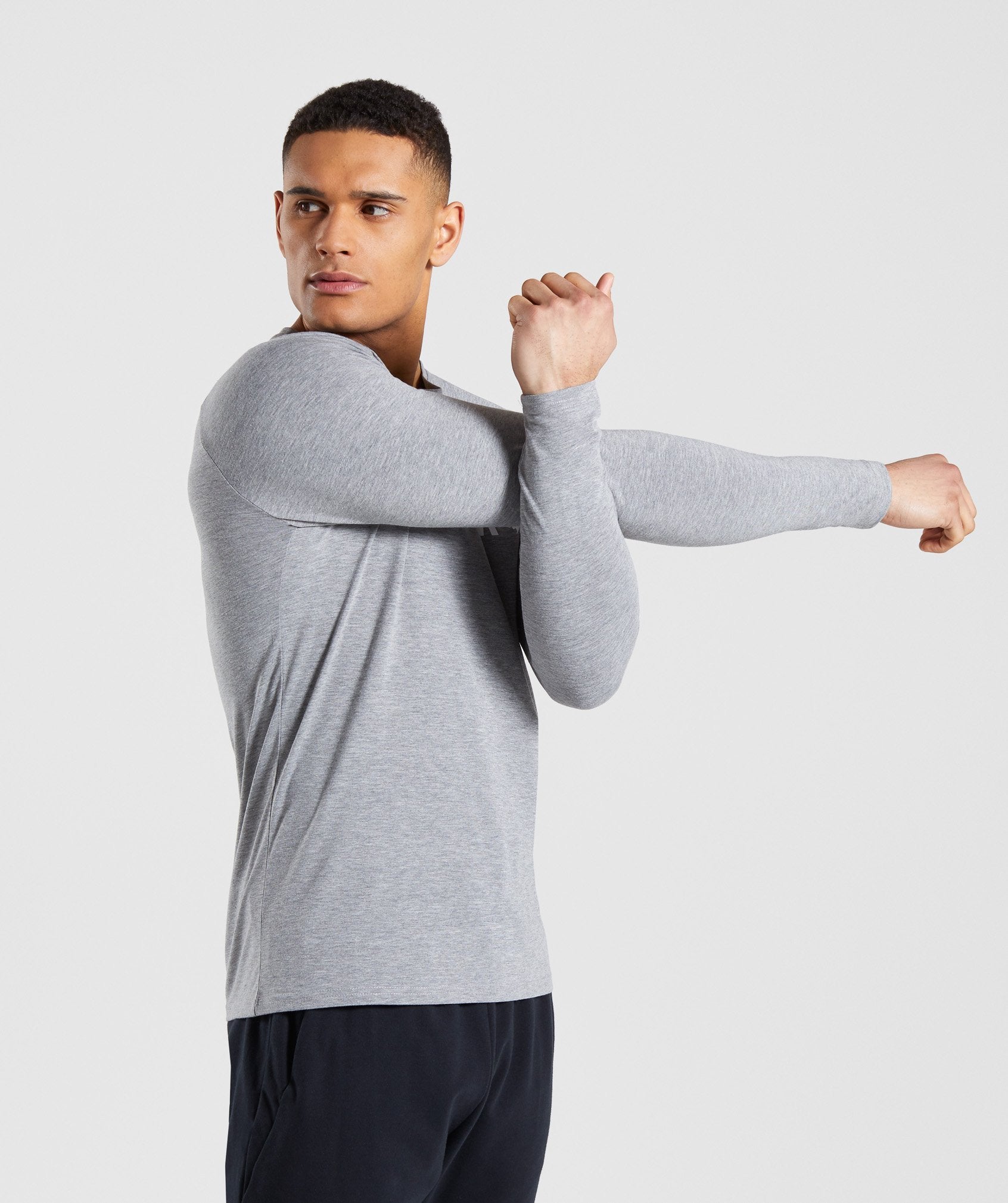 Apollo Long Sleeve T-Shirt in Grey - view 3