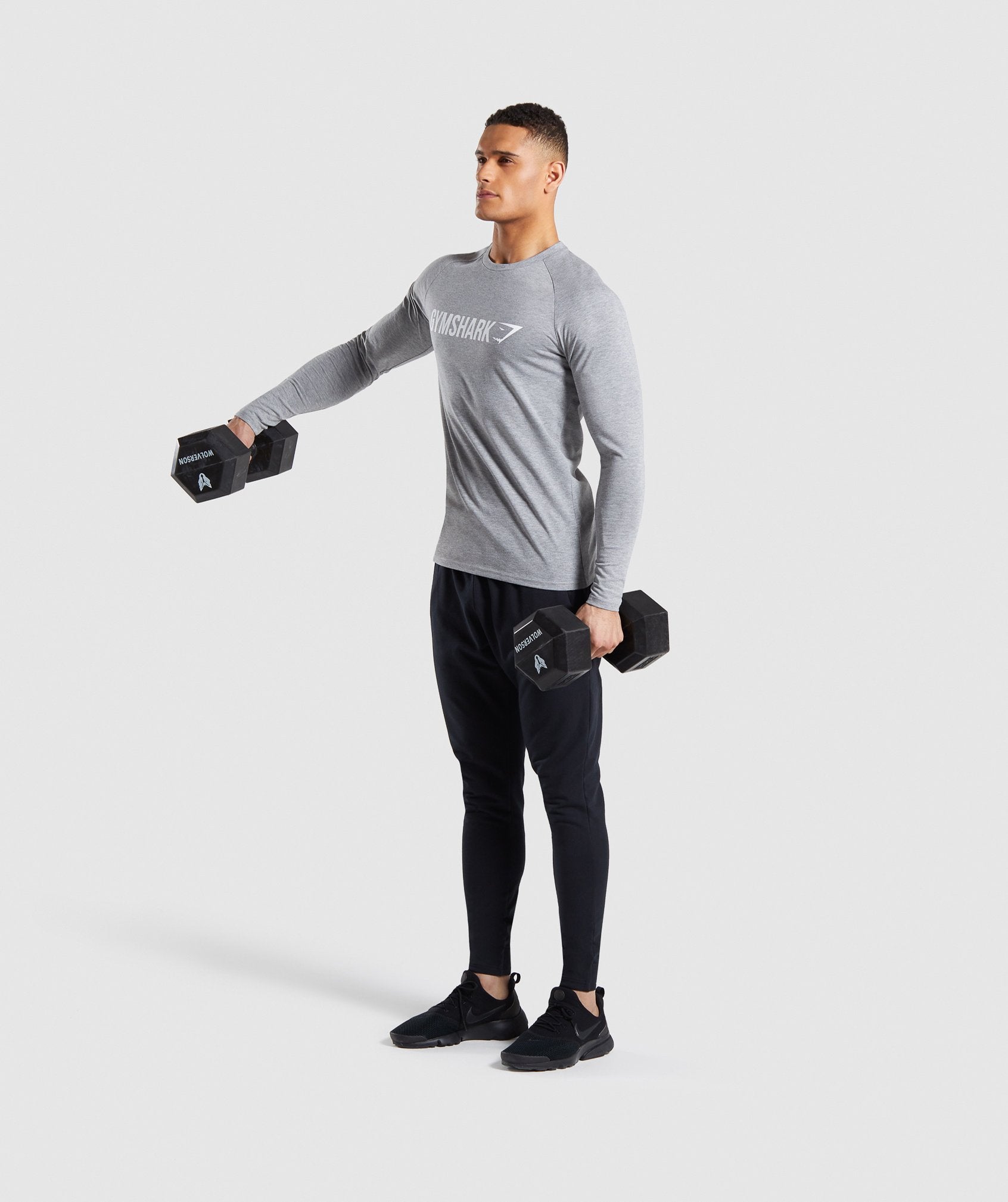 Apollo Long Sleeve T-Shirt in Grey - view 4
