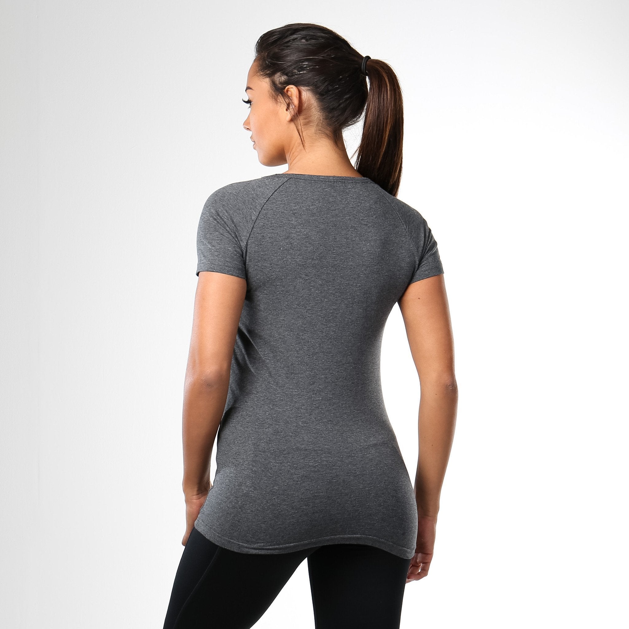 Ladies Apollo T-Shirt in Charcoal Marl - view 3