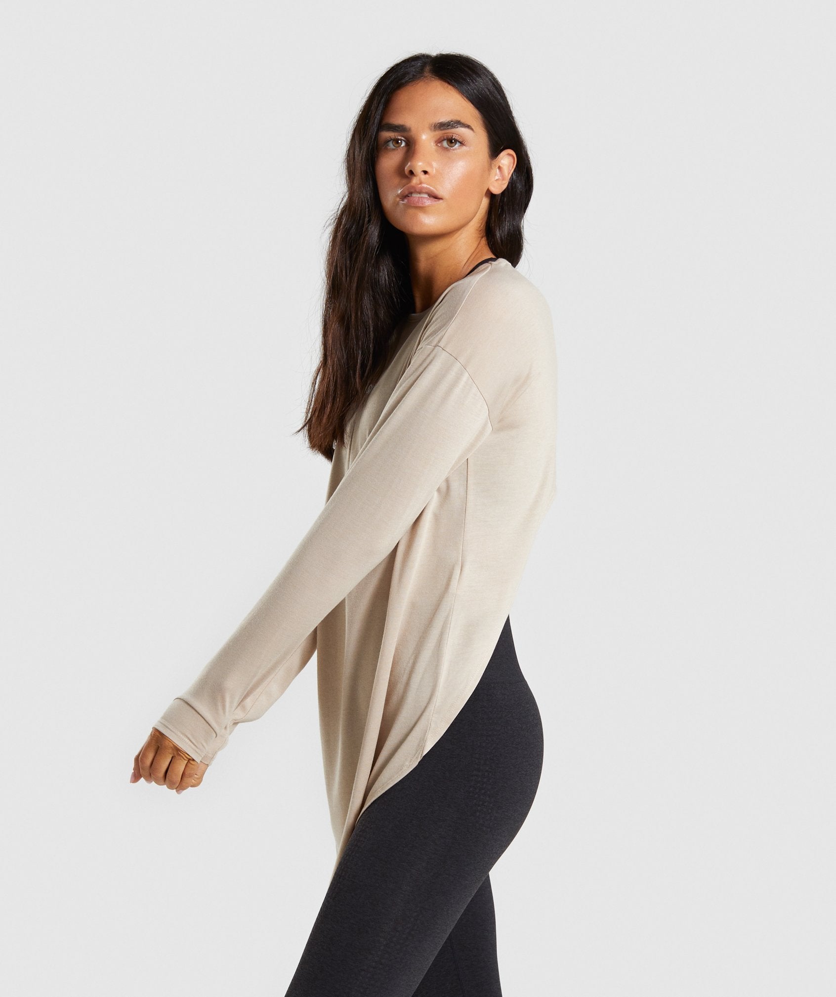 Ark Long Sleeve Top in Sand - view 3