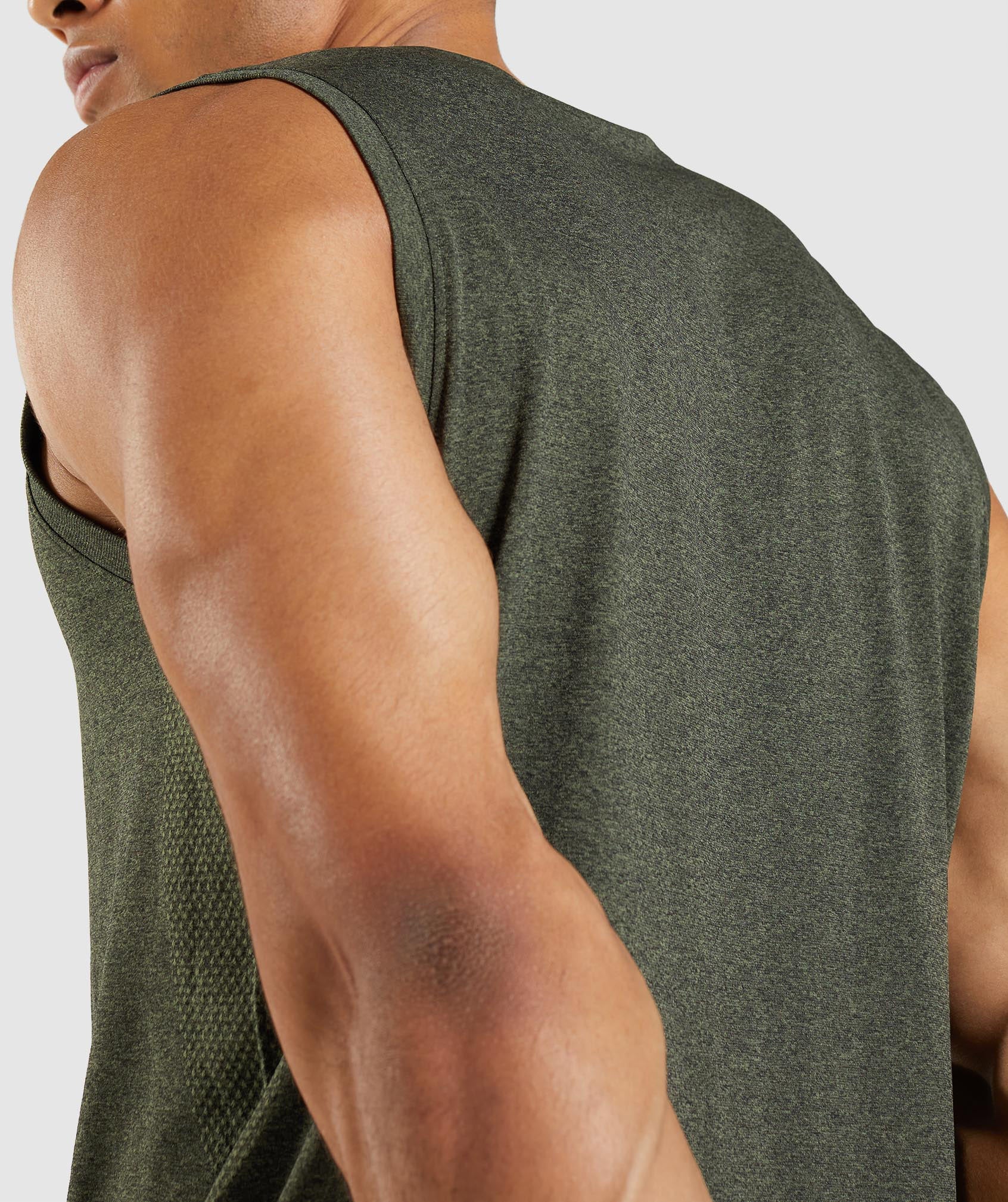 Arrival Seamless Tank in Core Olive Marl