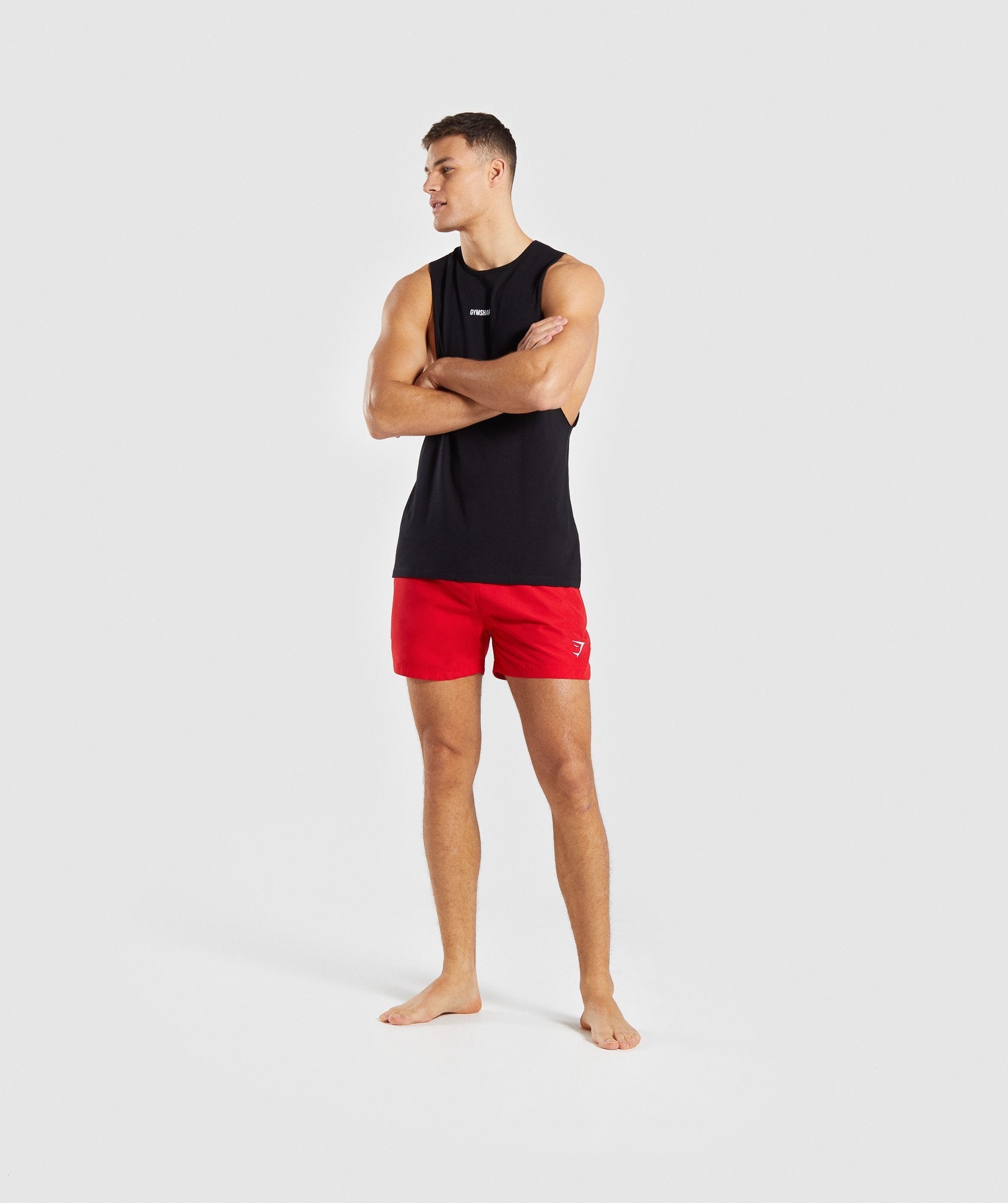 Atlantic Swim Shorts in Red - view 3