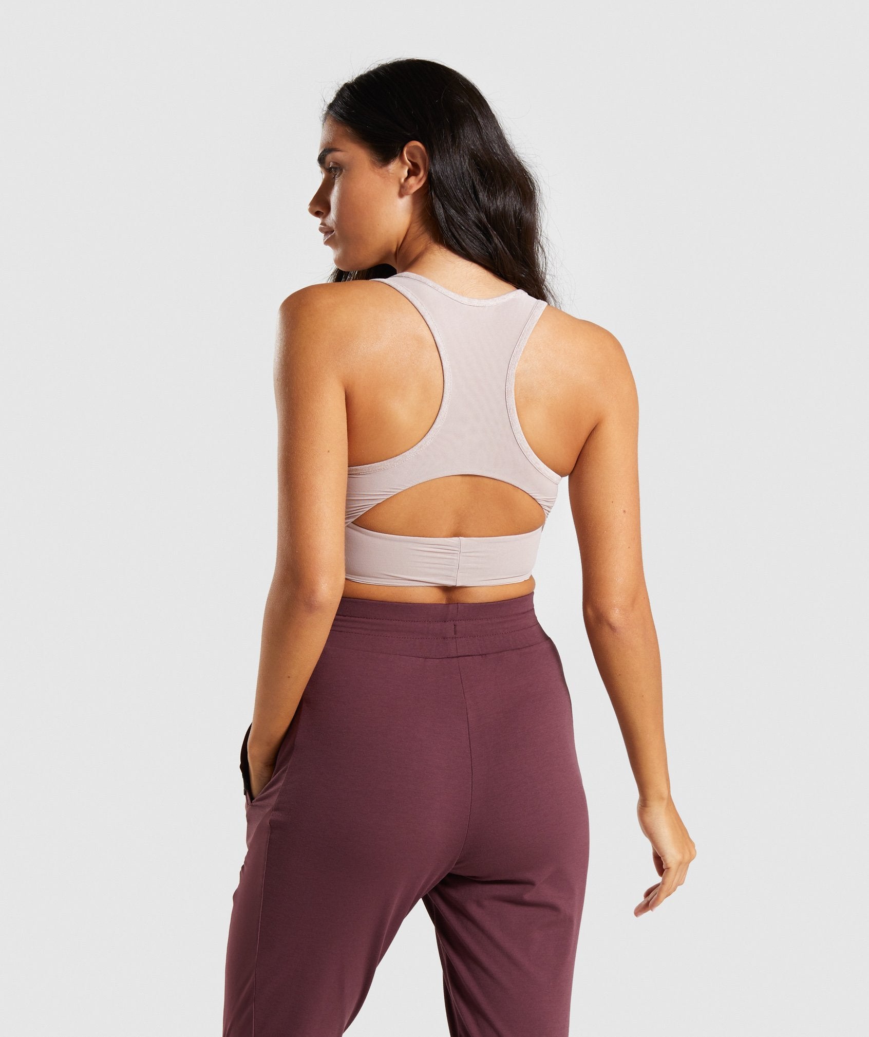 Aura Sports Bra in Taupe - view 2