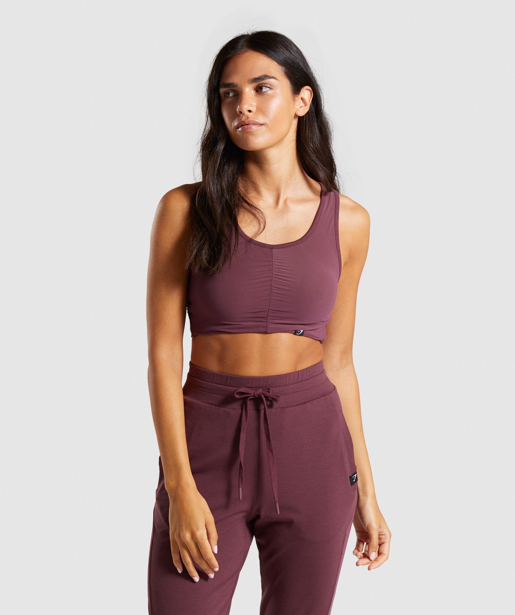 Aura Sports Bra in Berry Red