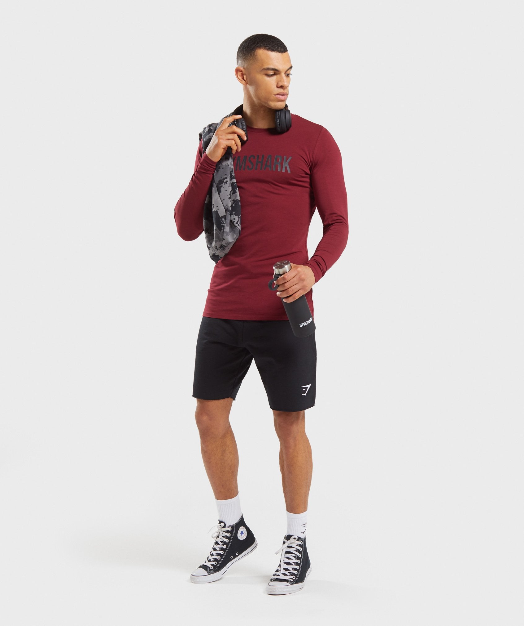 Base Long Sleeve T-shirt in Claret - view 4