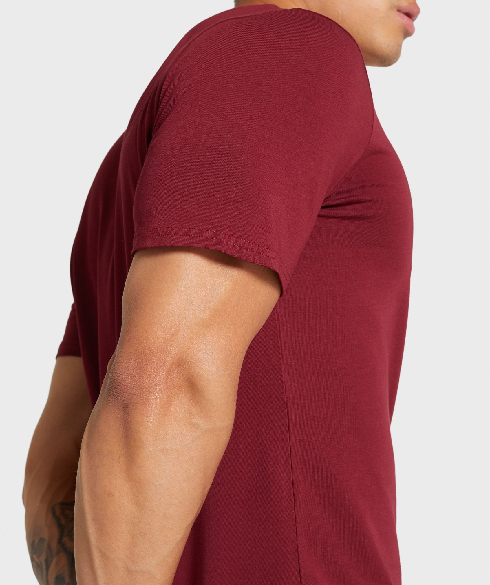 Gymshark Base T-Shirt - Claret Image D2