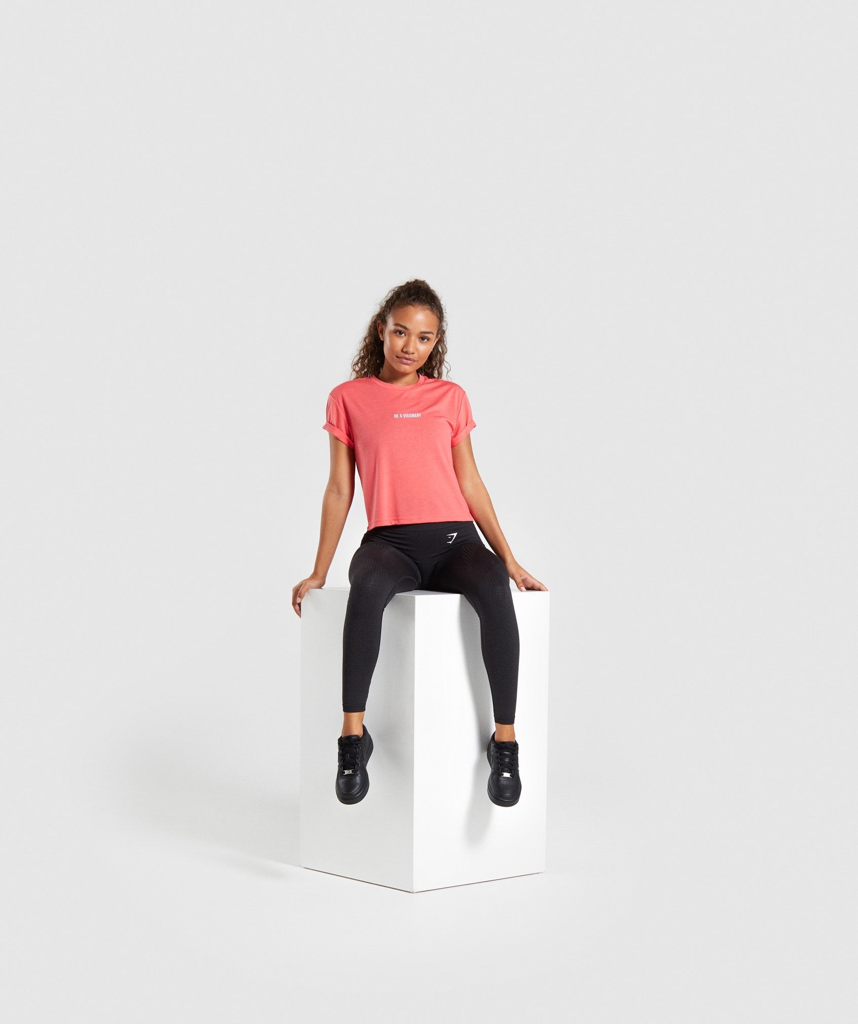 Essential Be a Visionary Tee in Coral - view 4