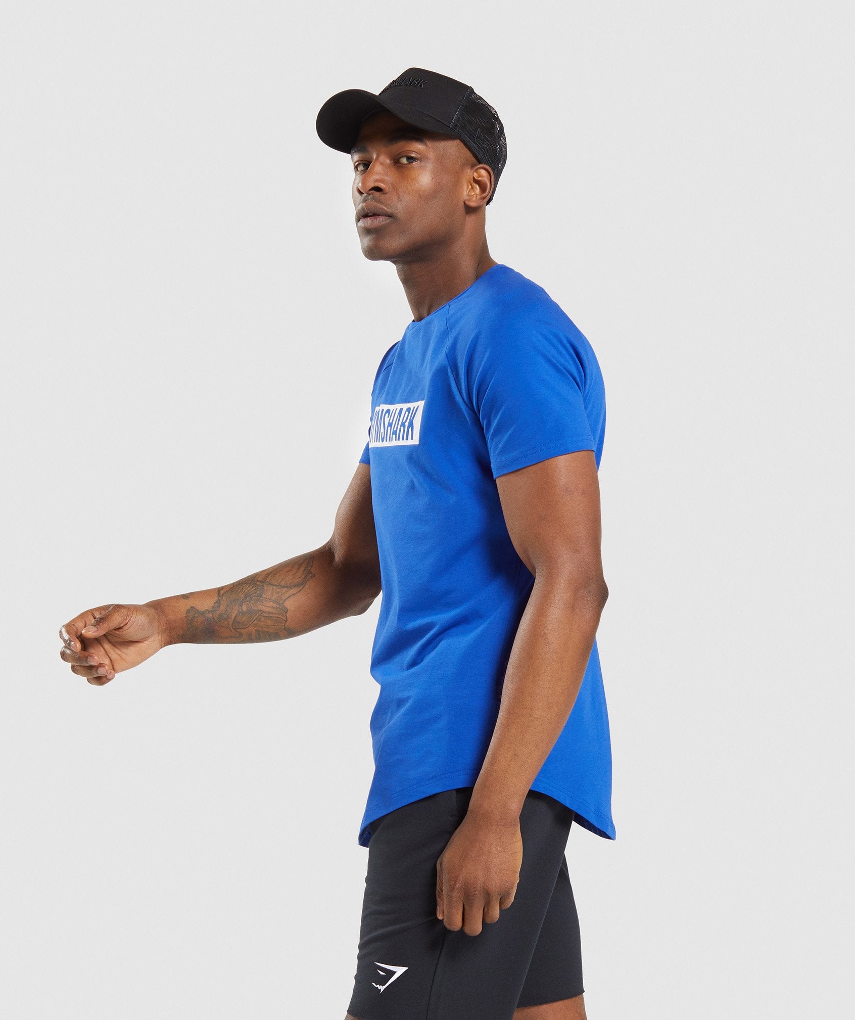 Block T-Shirt in Blue/White - view 3