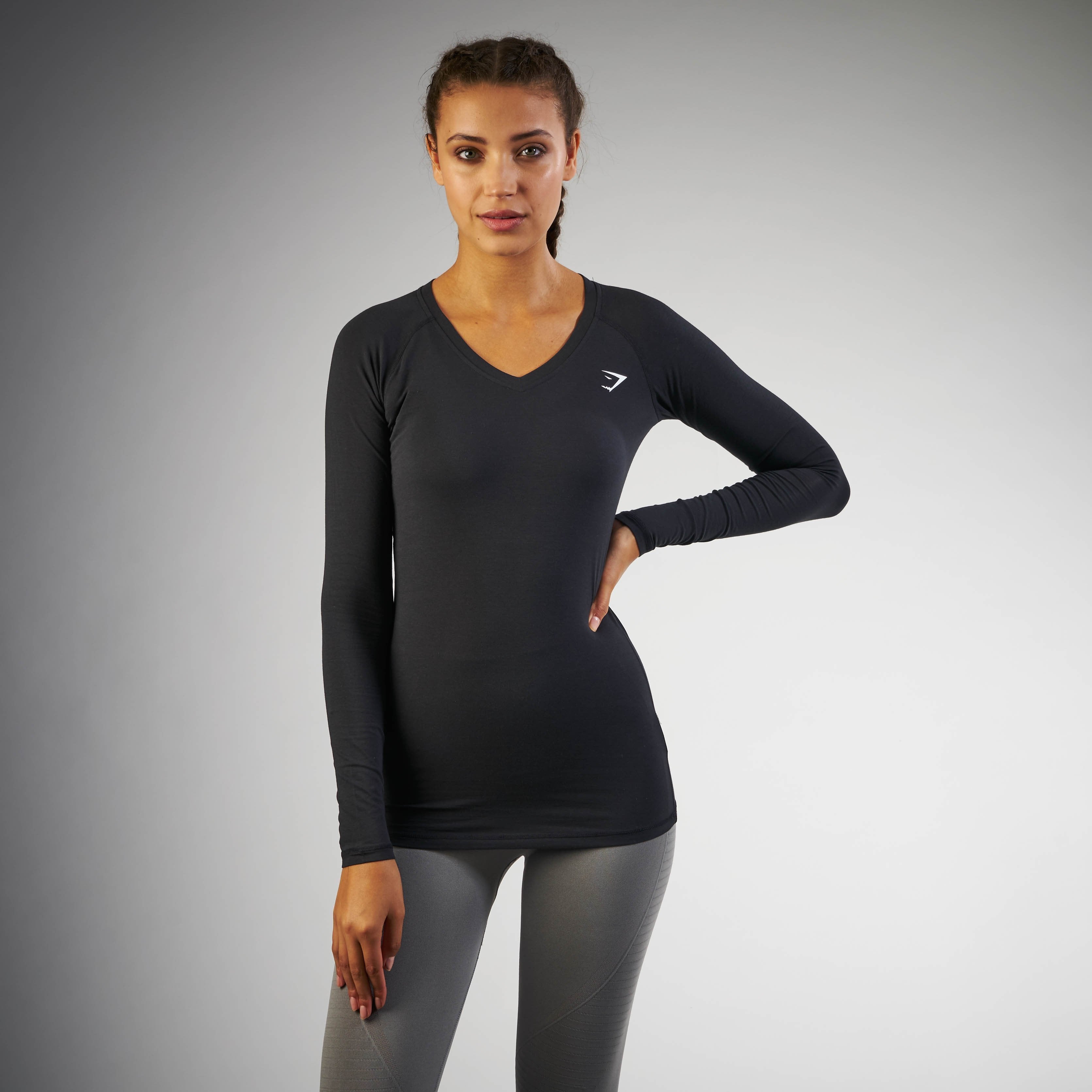 Verve Long Sleeve T-Shirt in Black - view 4