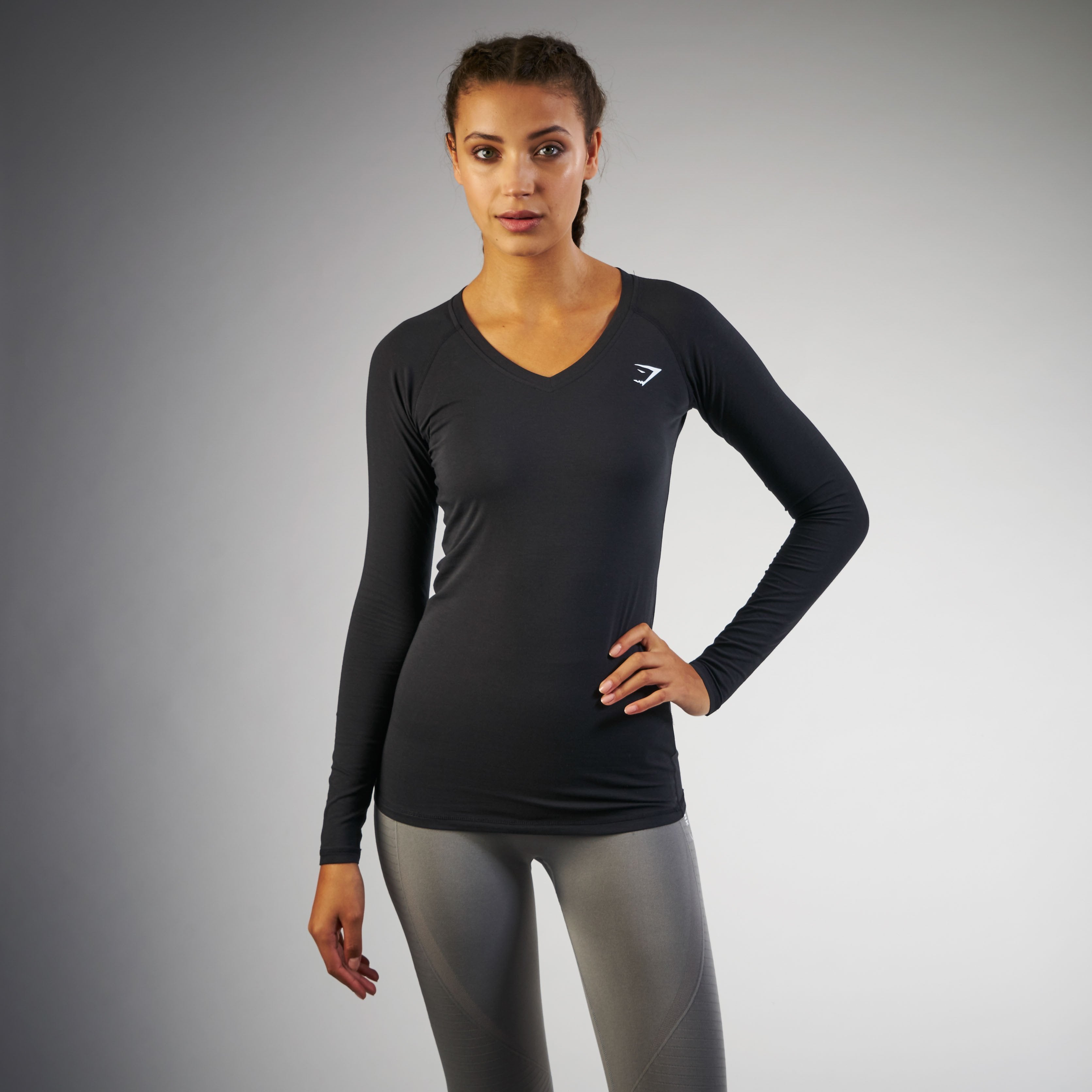 Verve Long Sleeve T-Shirt in Black - view 1