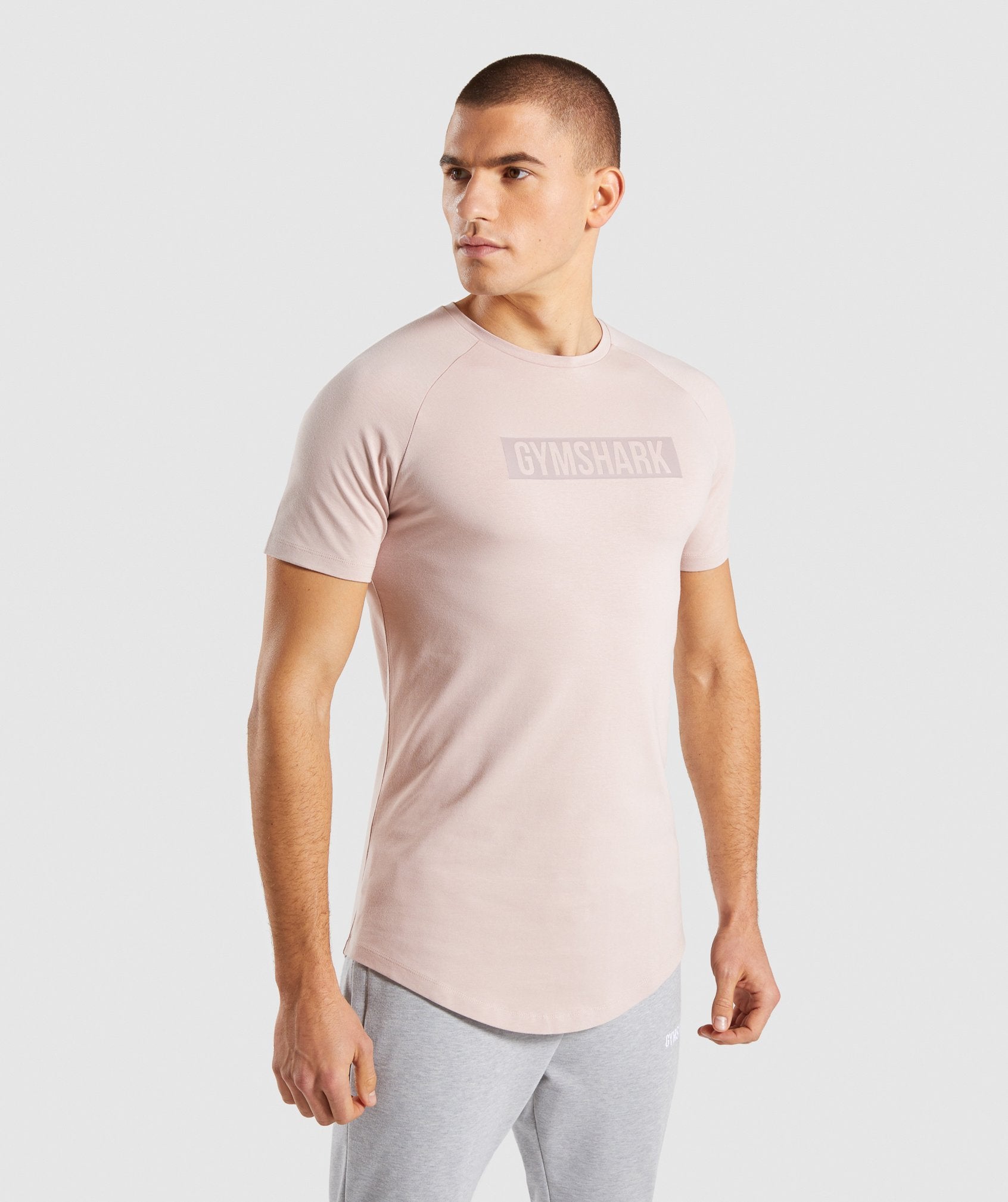 Block T-Shirt in Chalk Nude - view 3