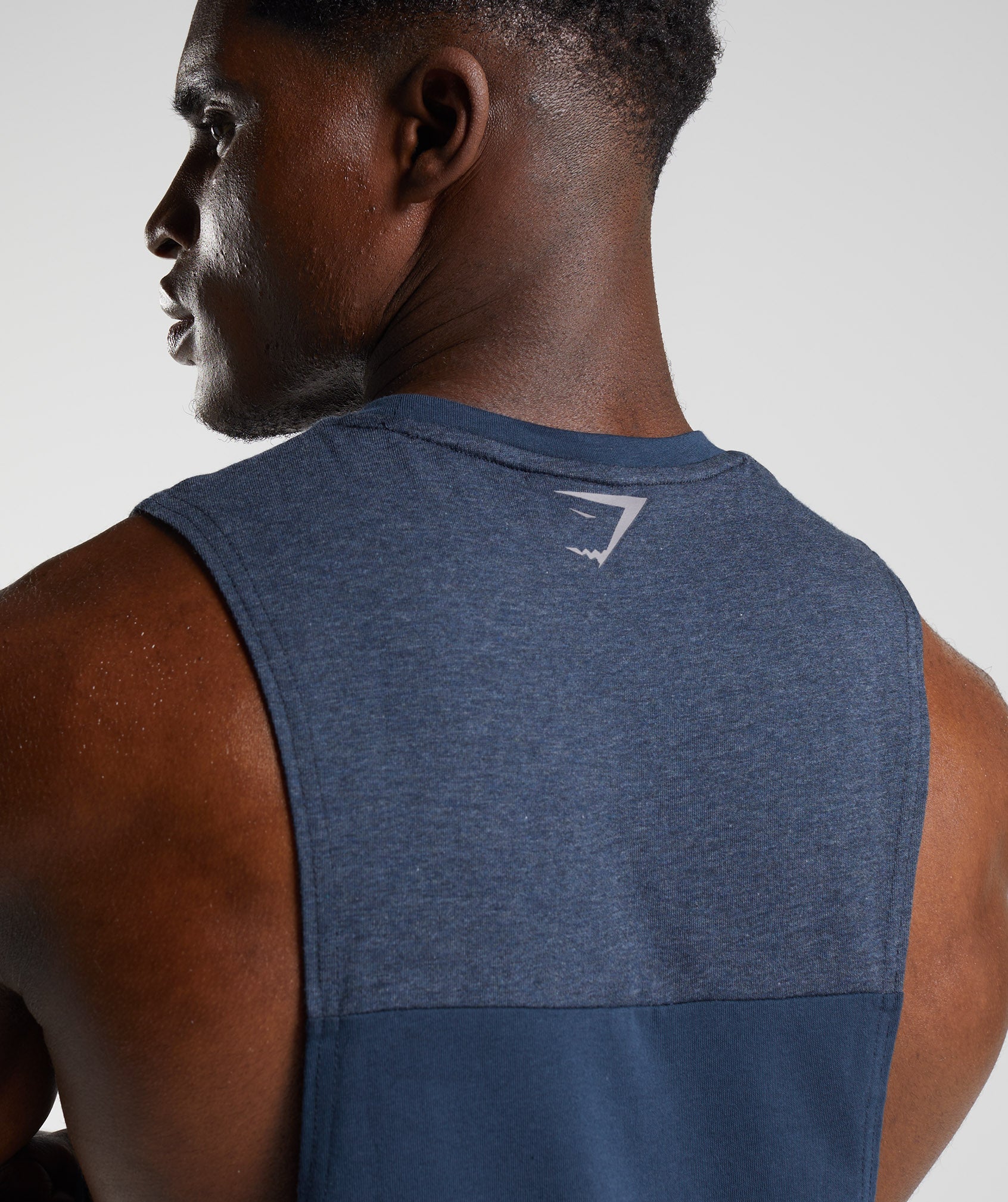 Bold React Drop Arm Tank in Navy