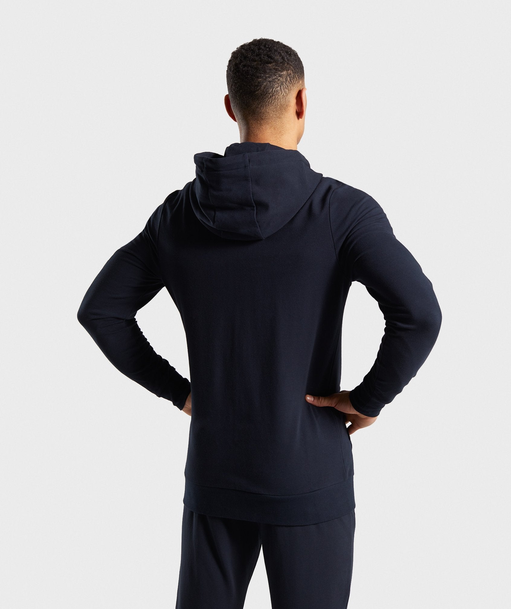 Bold Zip Hoodie in Black - view 2