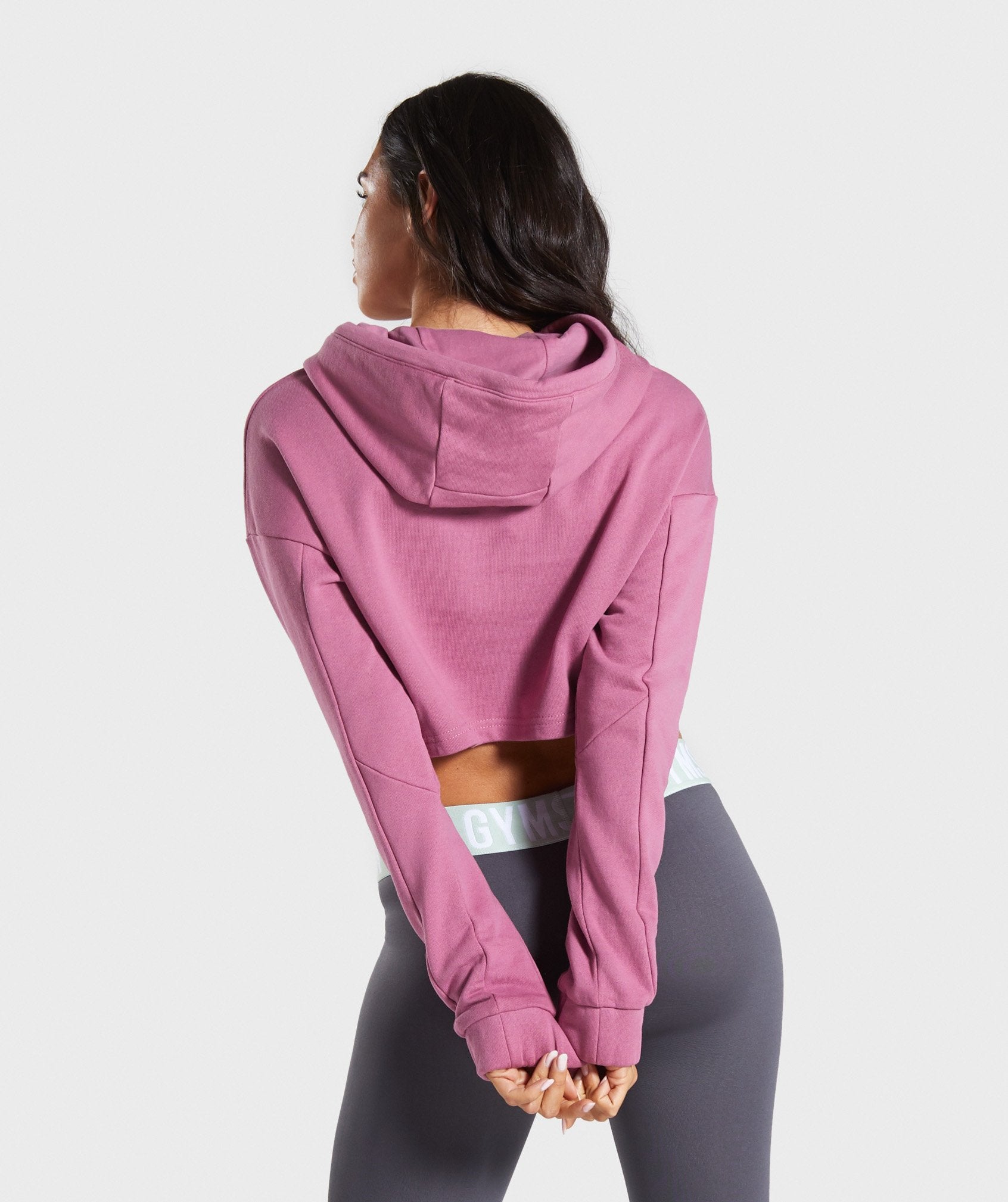 Botanic Graphic Hoodie in Mauve - view 2