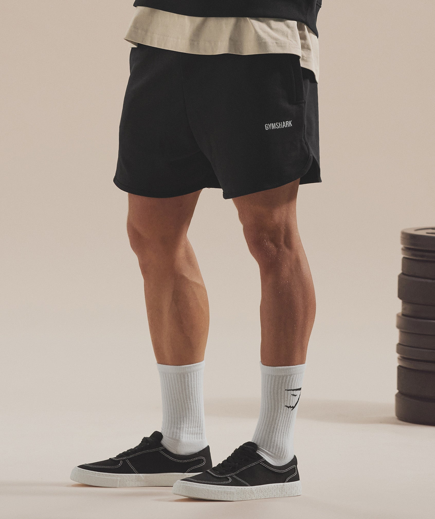 Rest Day Sweats 4'' Lounge Shorts in Black