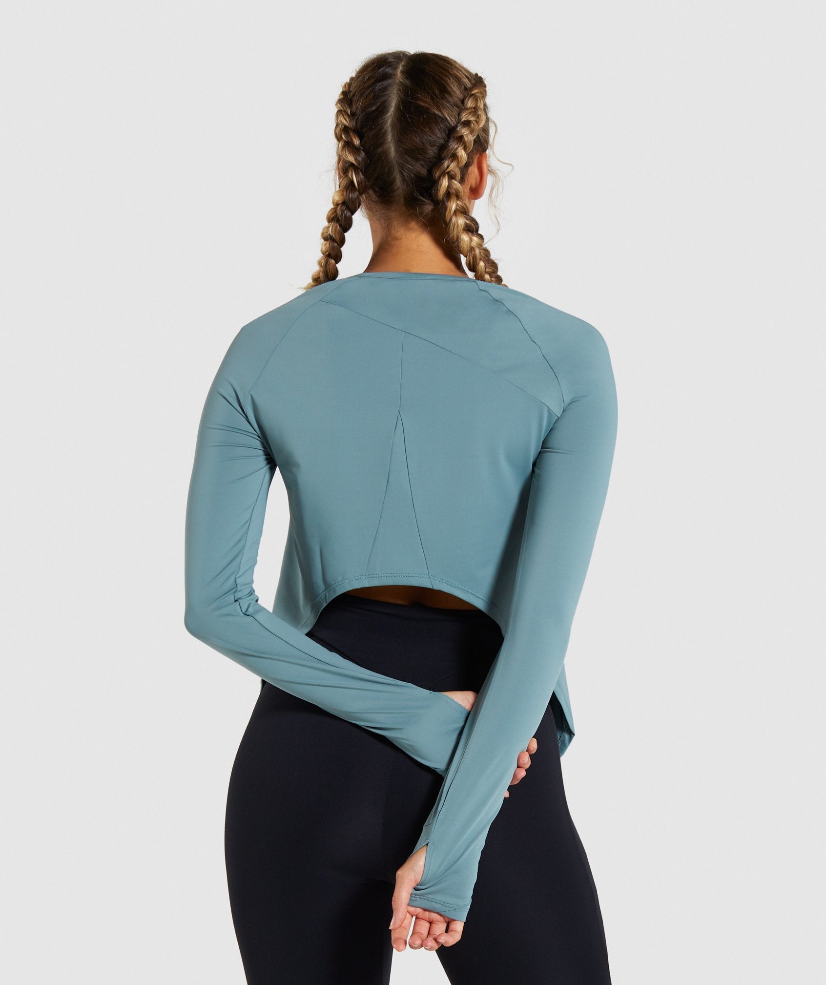 Captivate Long Sleeve Top in Turquoise - view 2