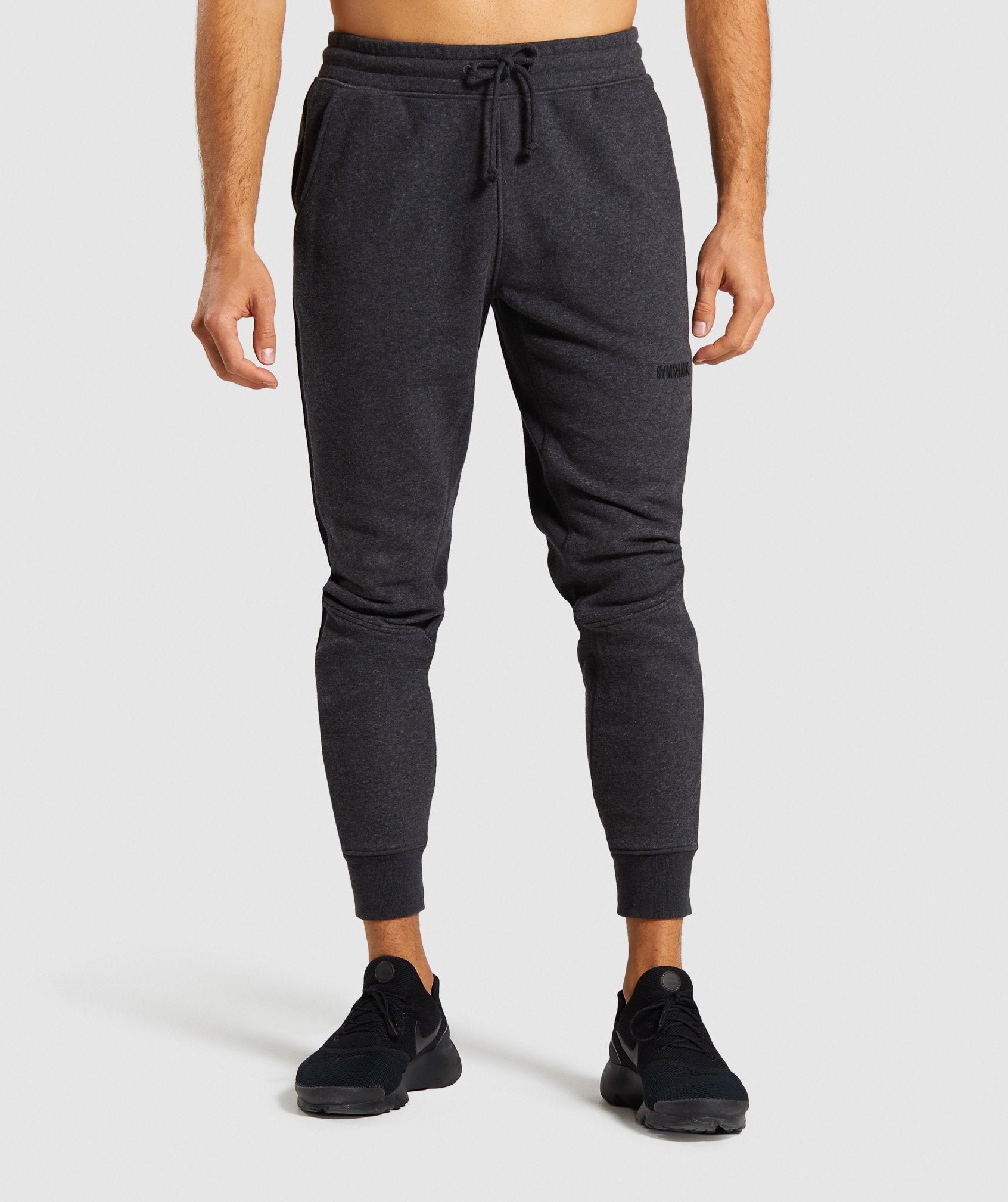 Compound Joggers in Black Marl