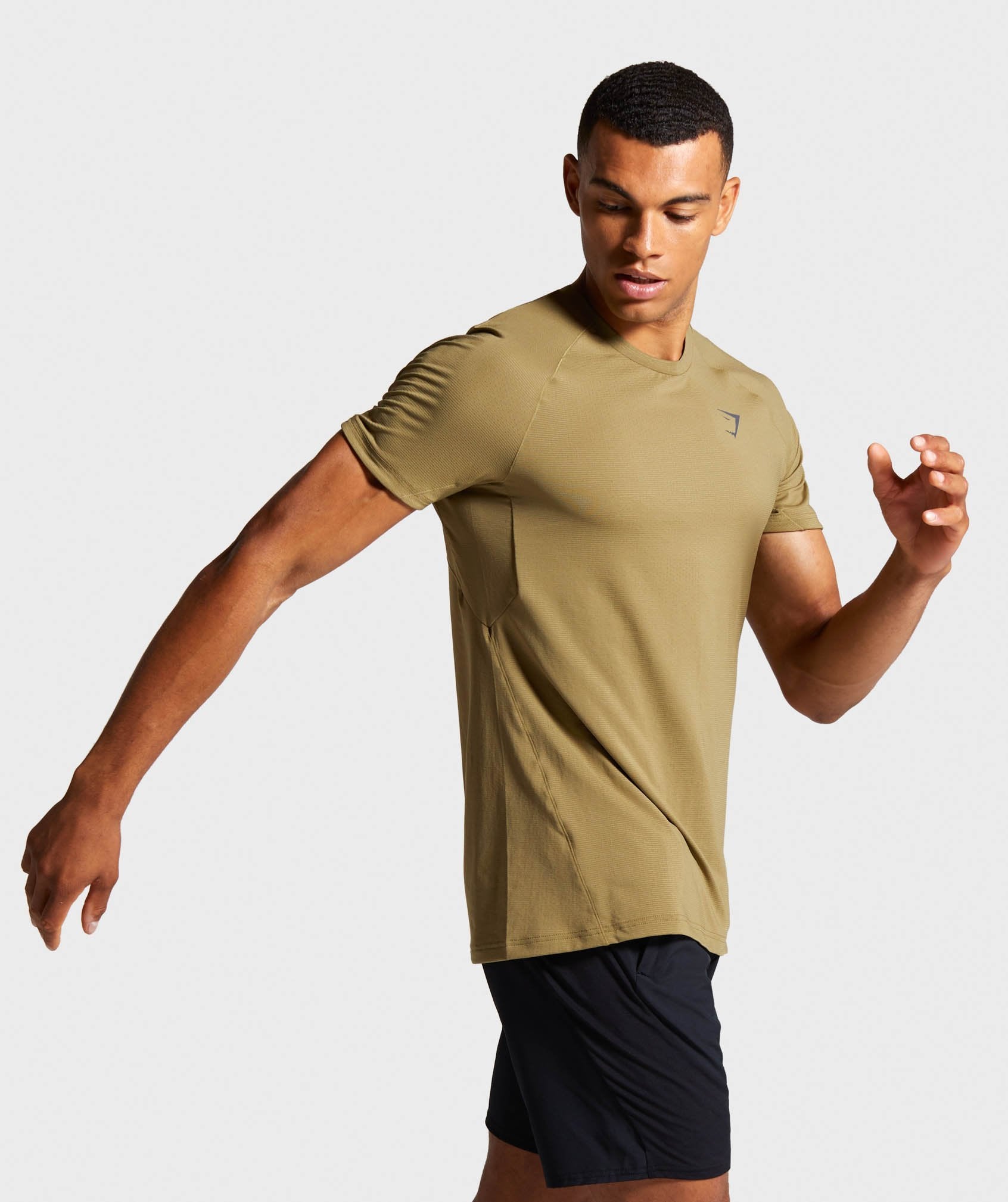Contemporary T-Shirt in Khaki - view 3