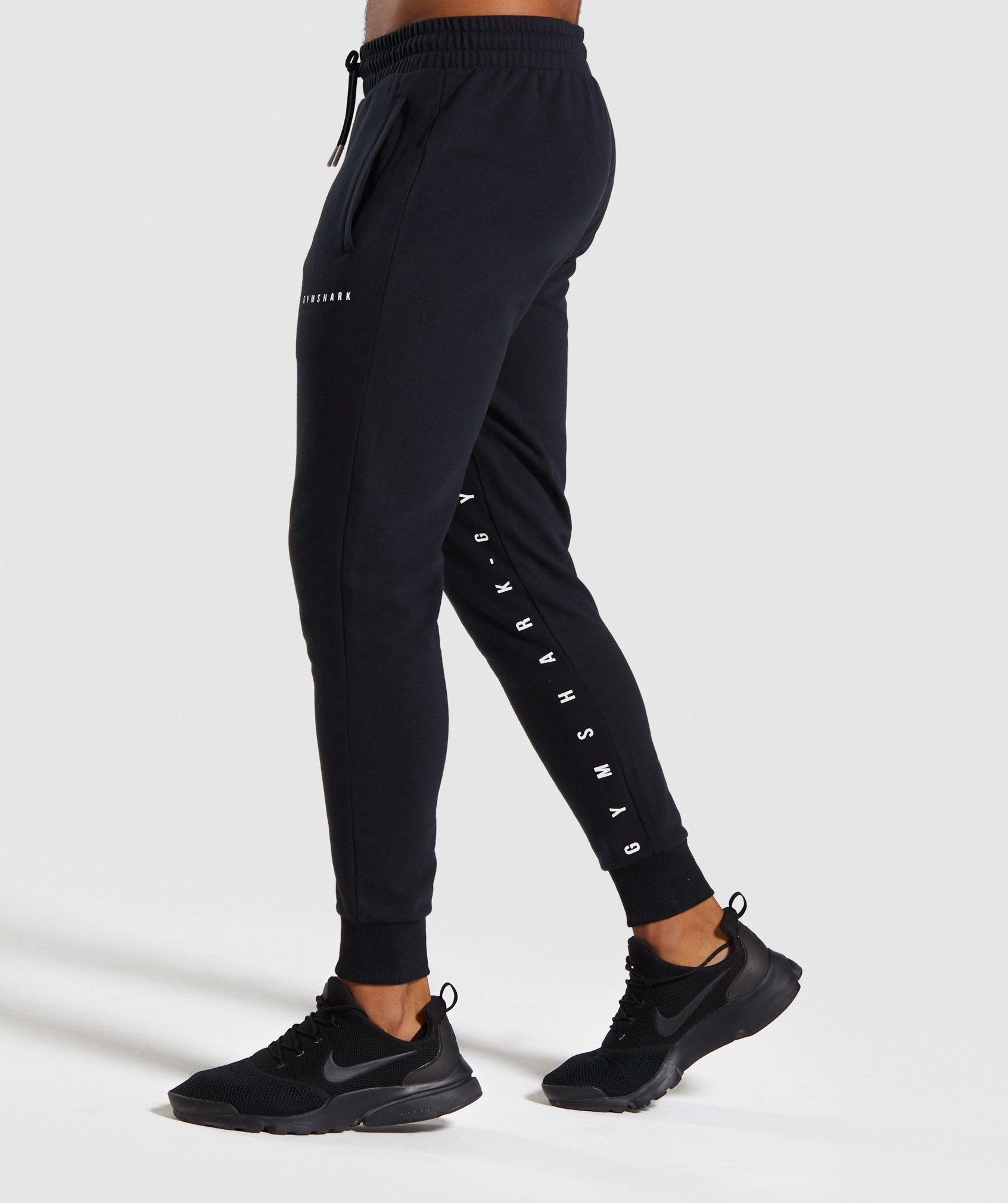 Contrast Joggers in Black