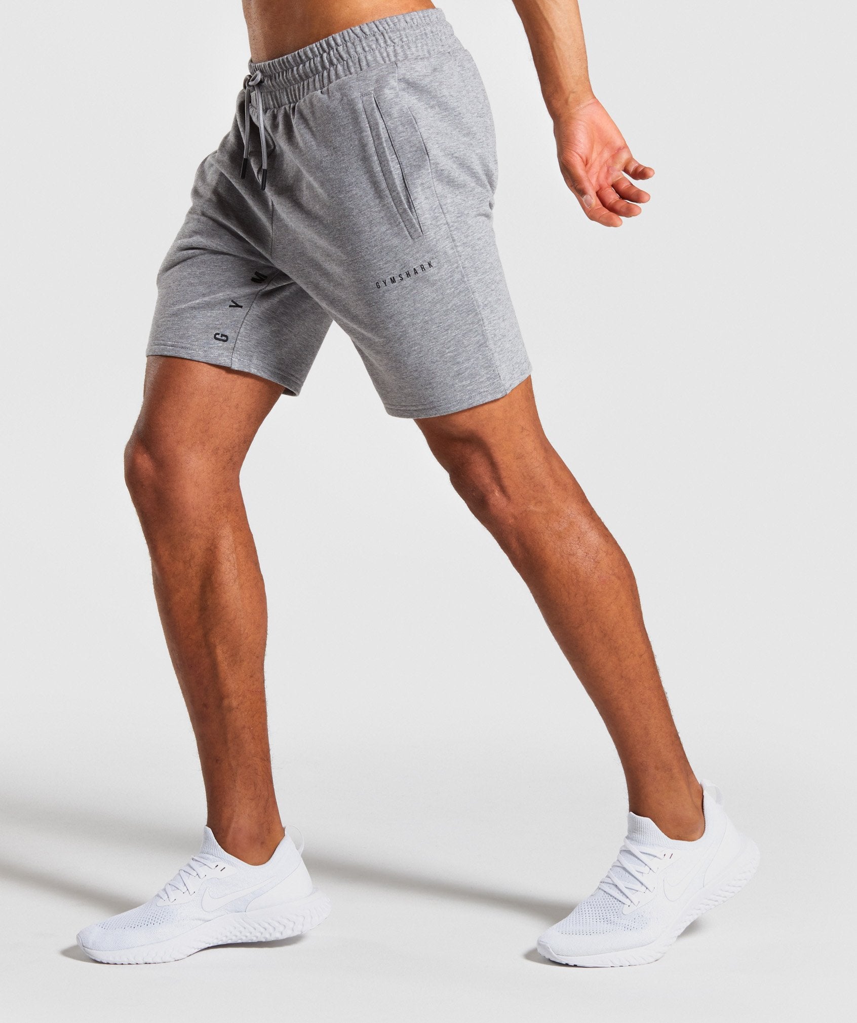 Contrast Shorts in Grey - view 3