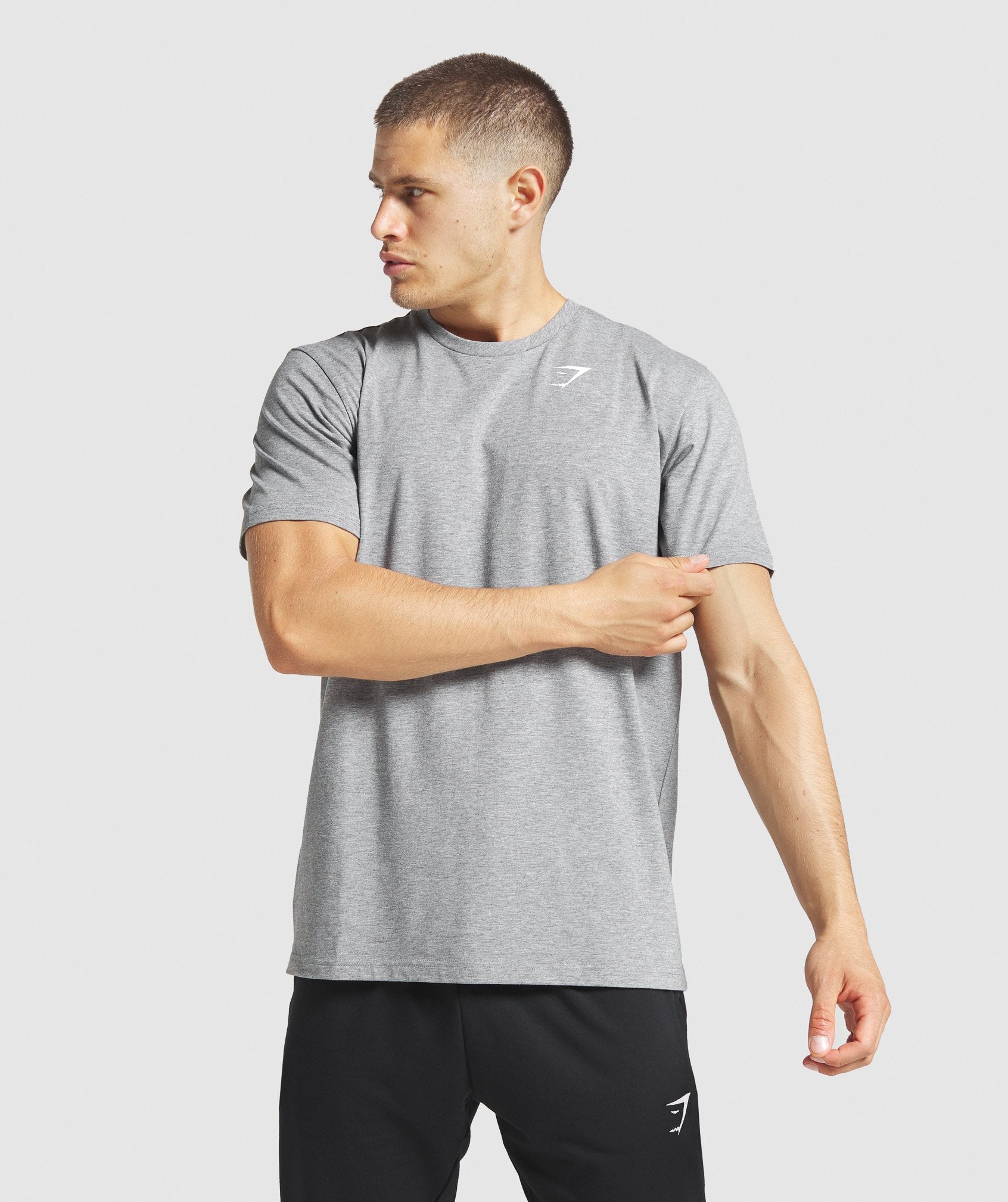 Critical Regular Fit T-Shirt in Charcoal Marl