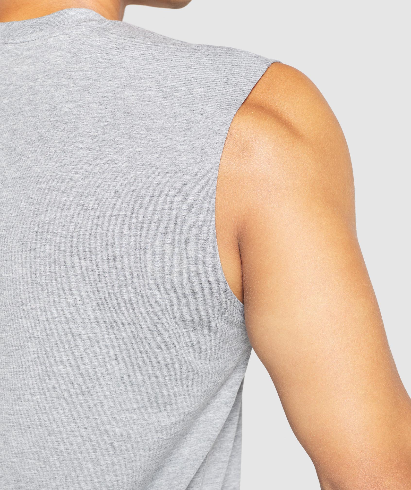 Critical Sleeveless Tee in Charcoal Marl - view 5