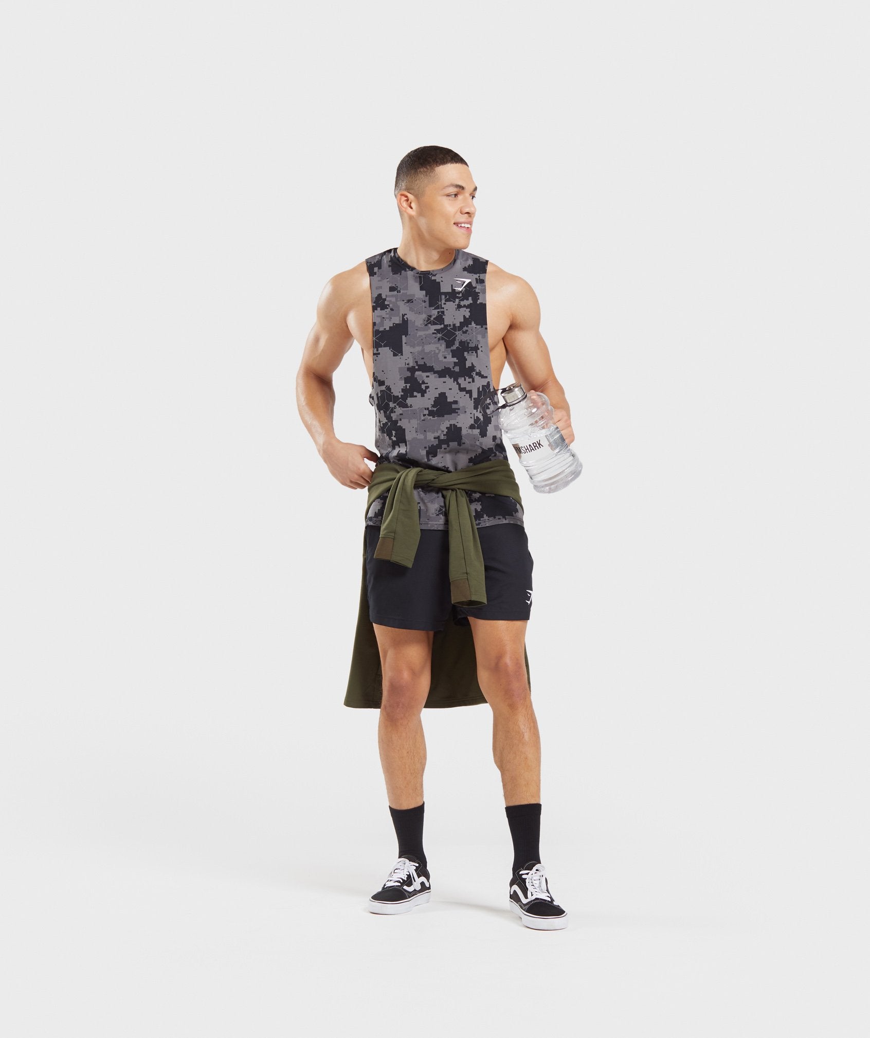 Critical Drop Armhole Tank in Camo Print