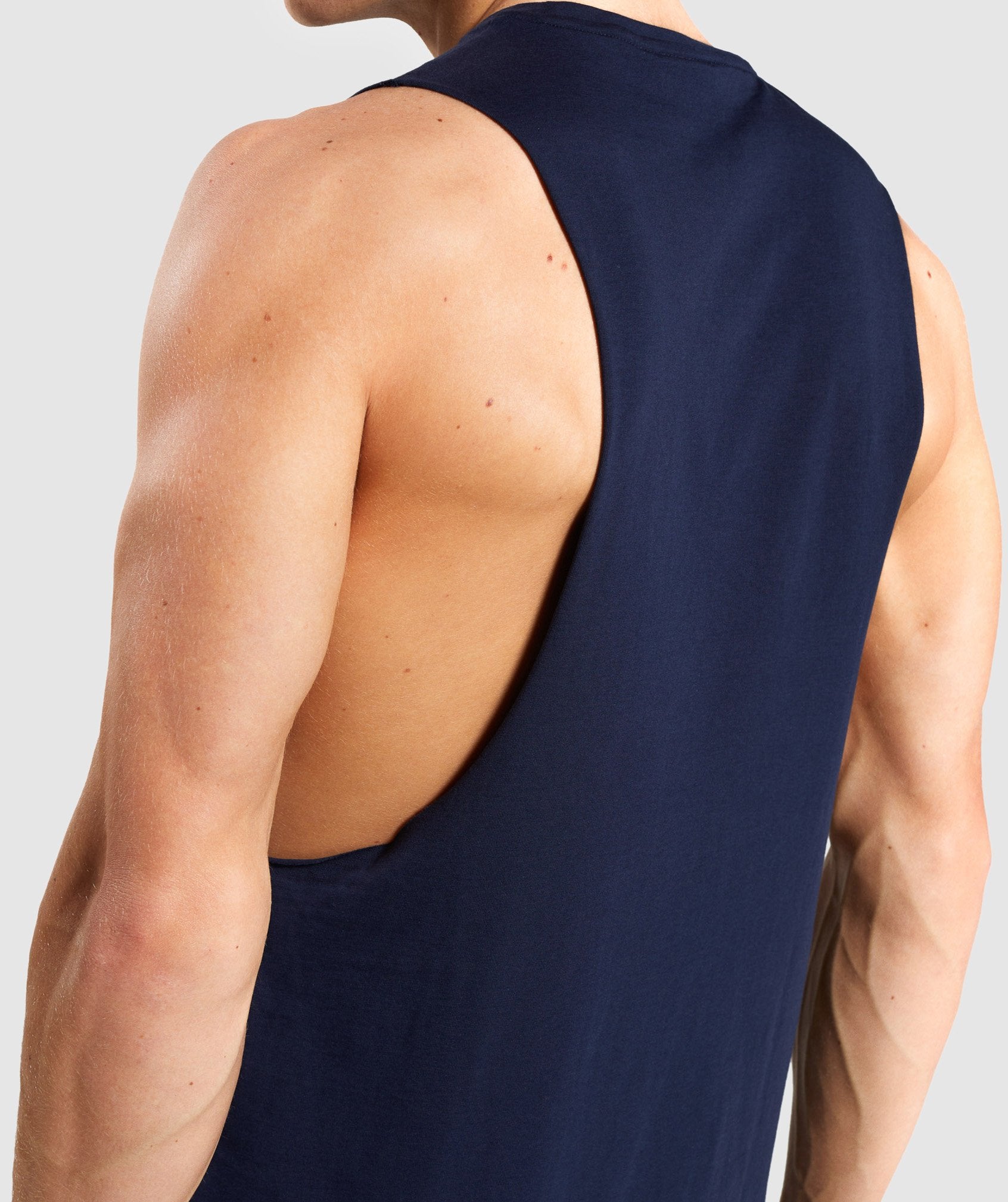 Gymshark Critical Drop Armhole Tank - Dark Blue Image D2