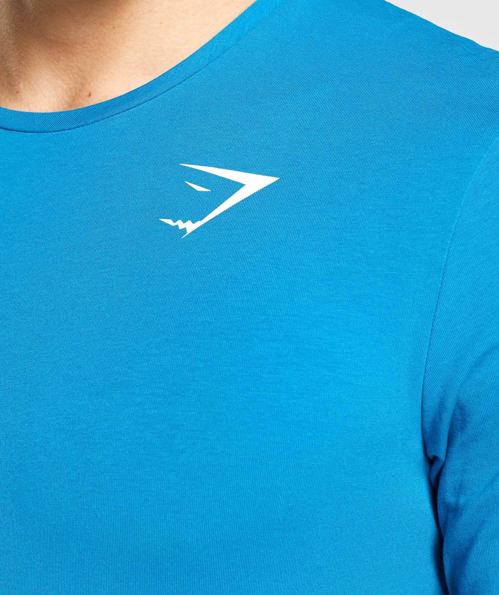 Gymshark Critical Long Sleeve T-Shirt - Light Blue Image D2