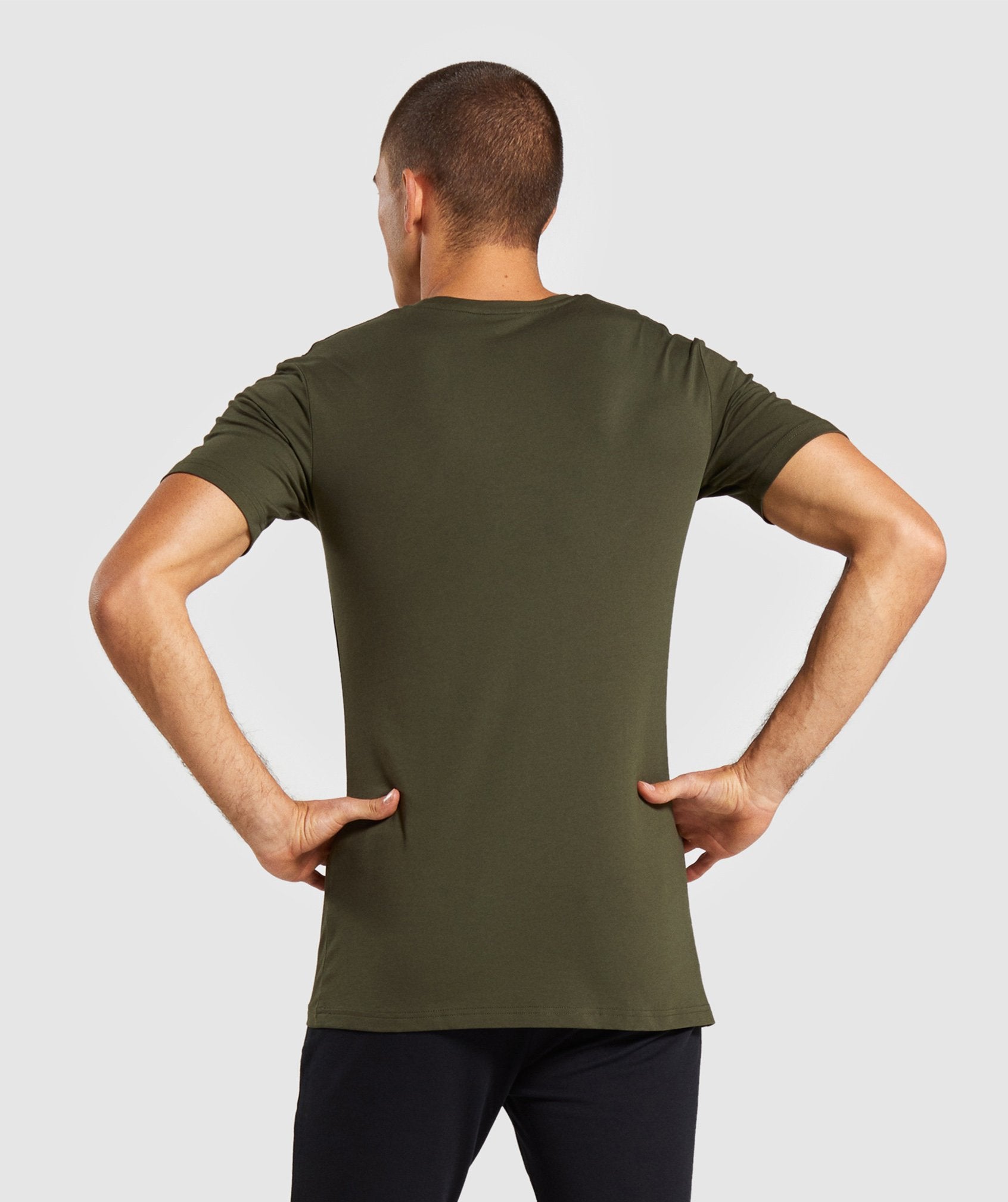 Gymshark Critical T-Shirt - Dark Green Image B