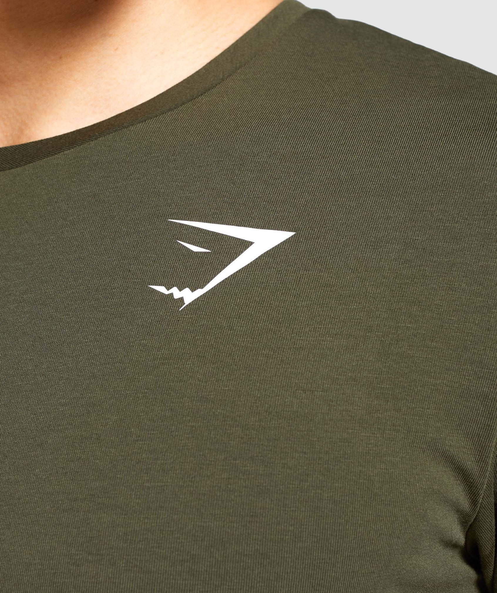 Gymshark Critical T-Shirt - Dark Green Image D1