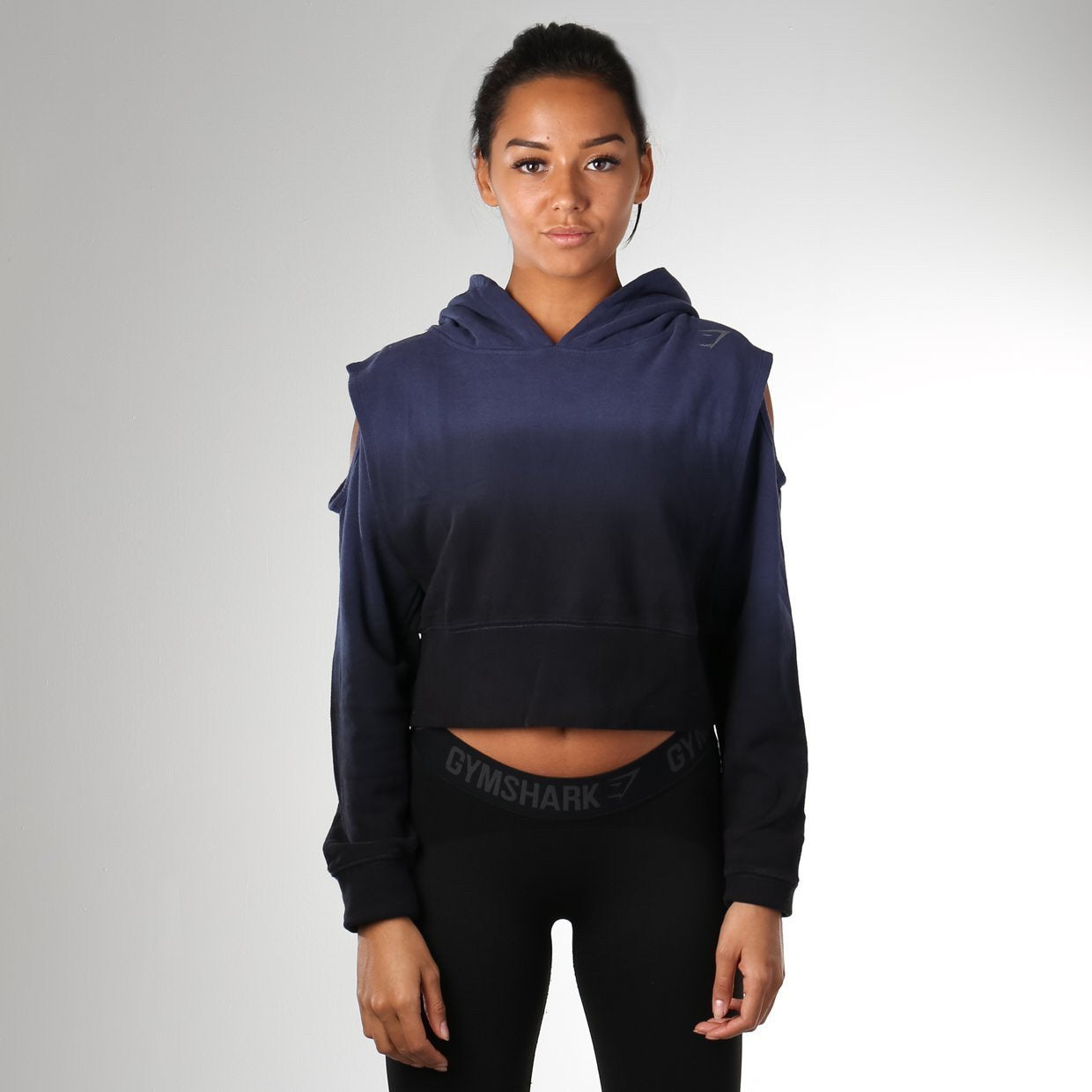 Cirrus Cropped Pullover in Midnight Navy - view 3