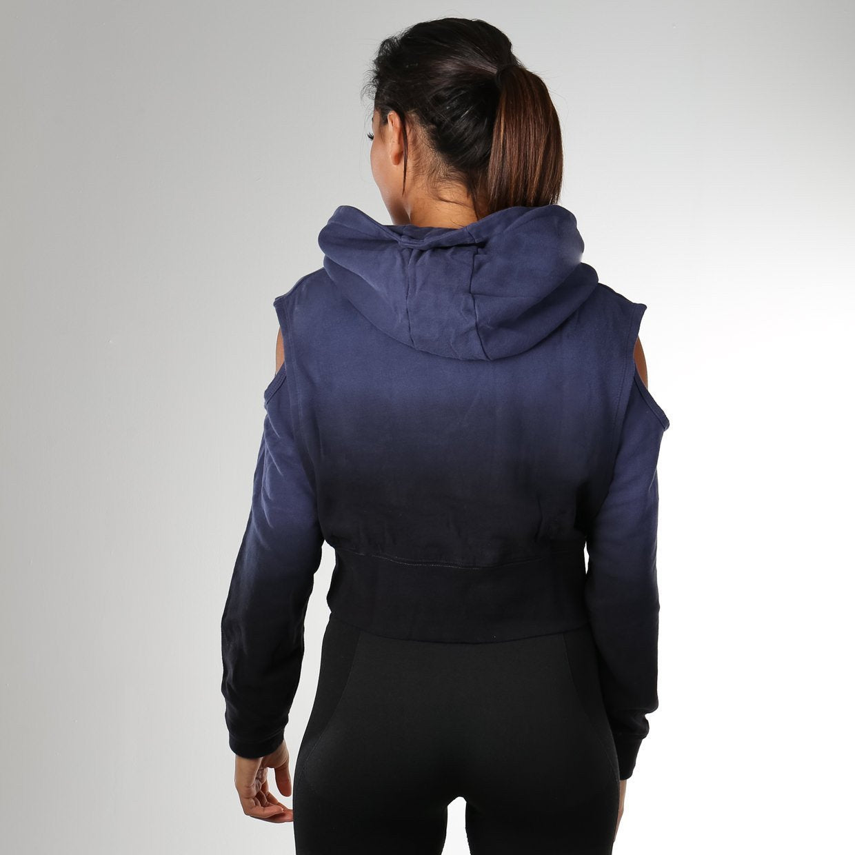 Cirrus Cropped Pullover in Midnight Navy - view 4