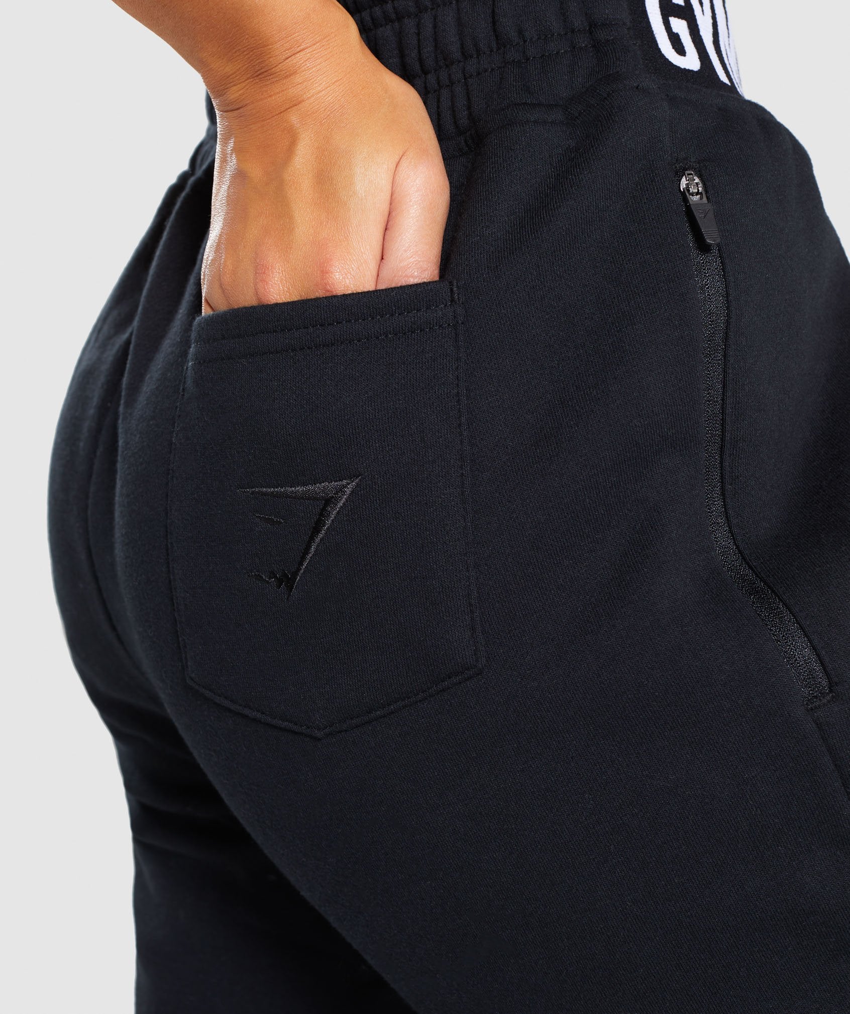 Comfy Tracksuit Bottoms in Black - view 5