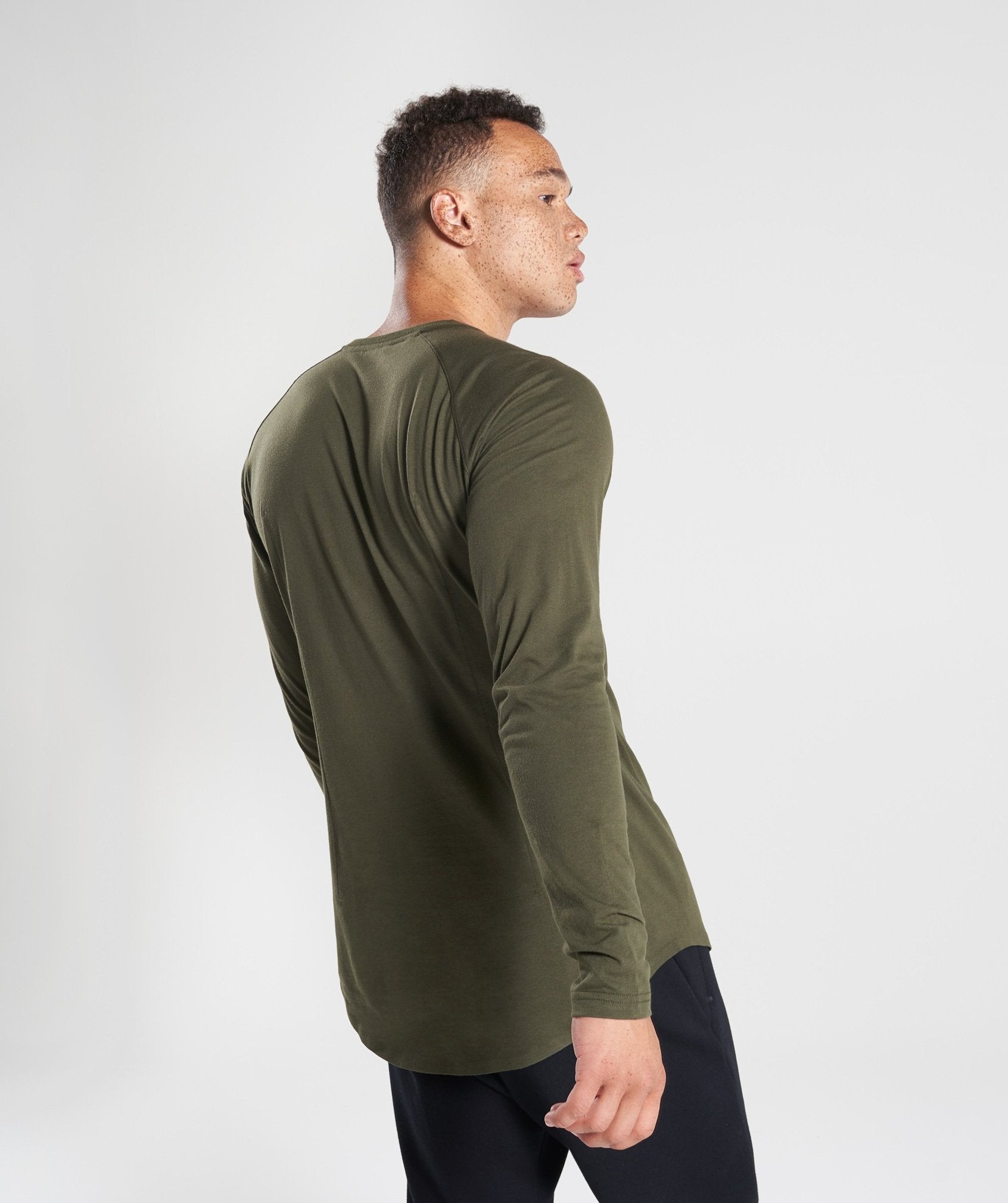 Construction Long Sleeve T-Shirt in Alpine Green - view 2