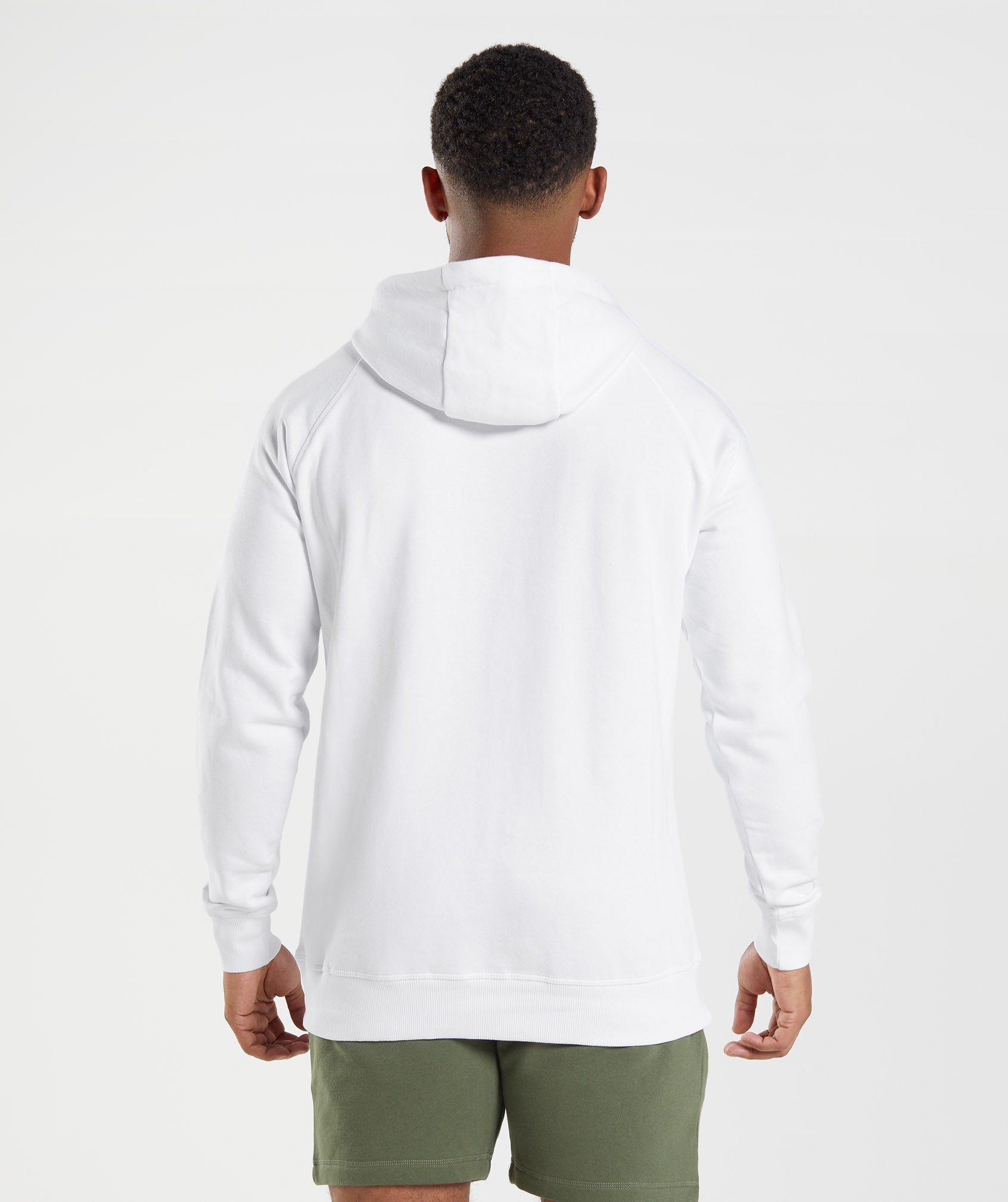 Crest Hoodie in White - view 2