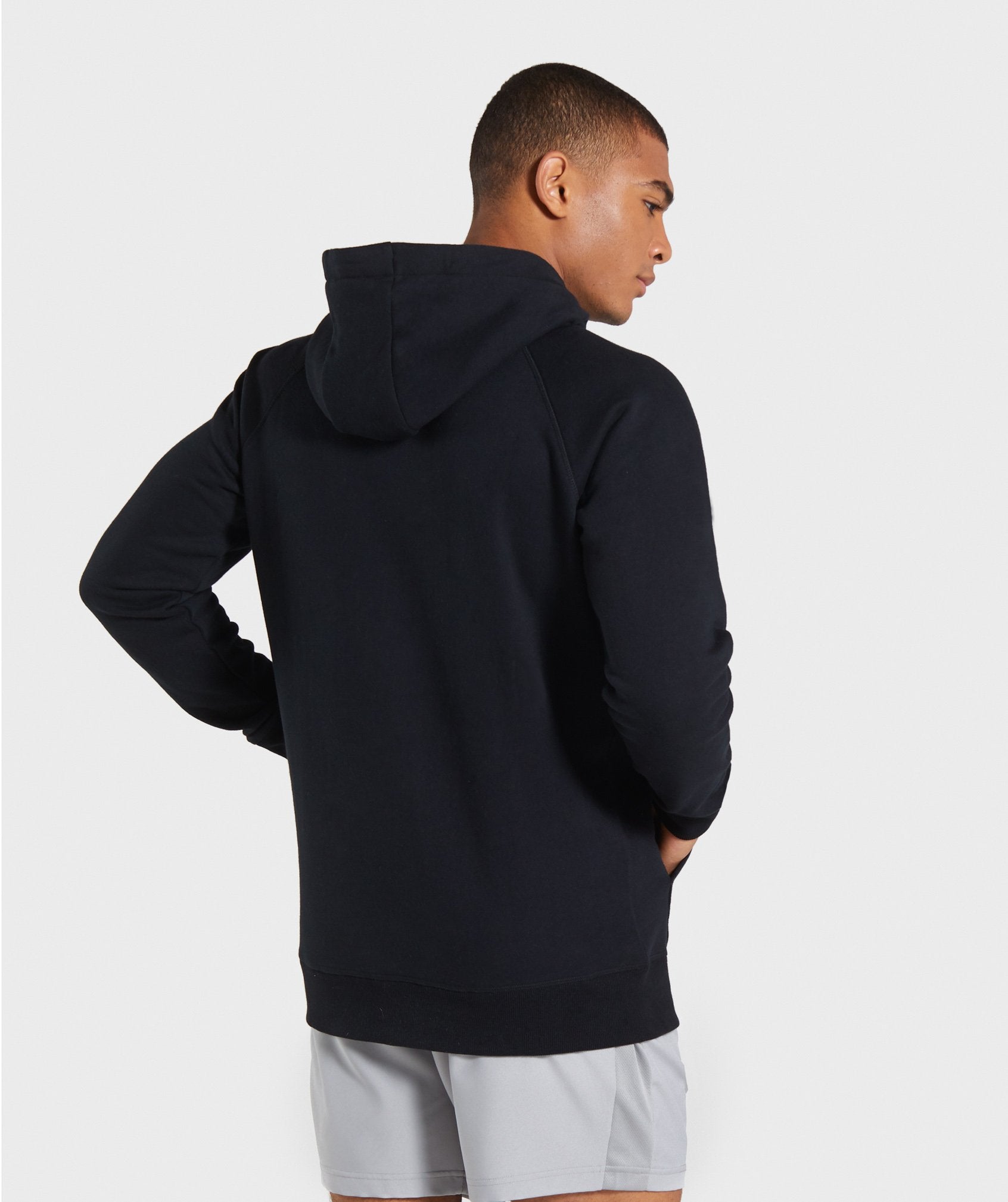 Crest Hoodie in Black - view 2