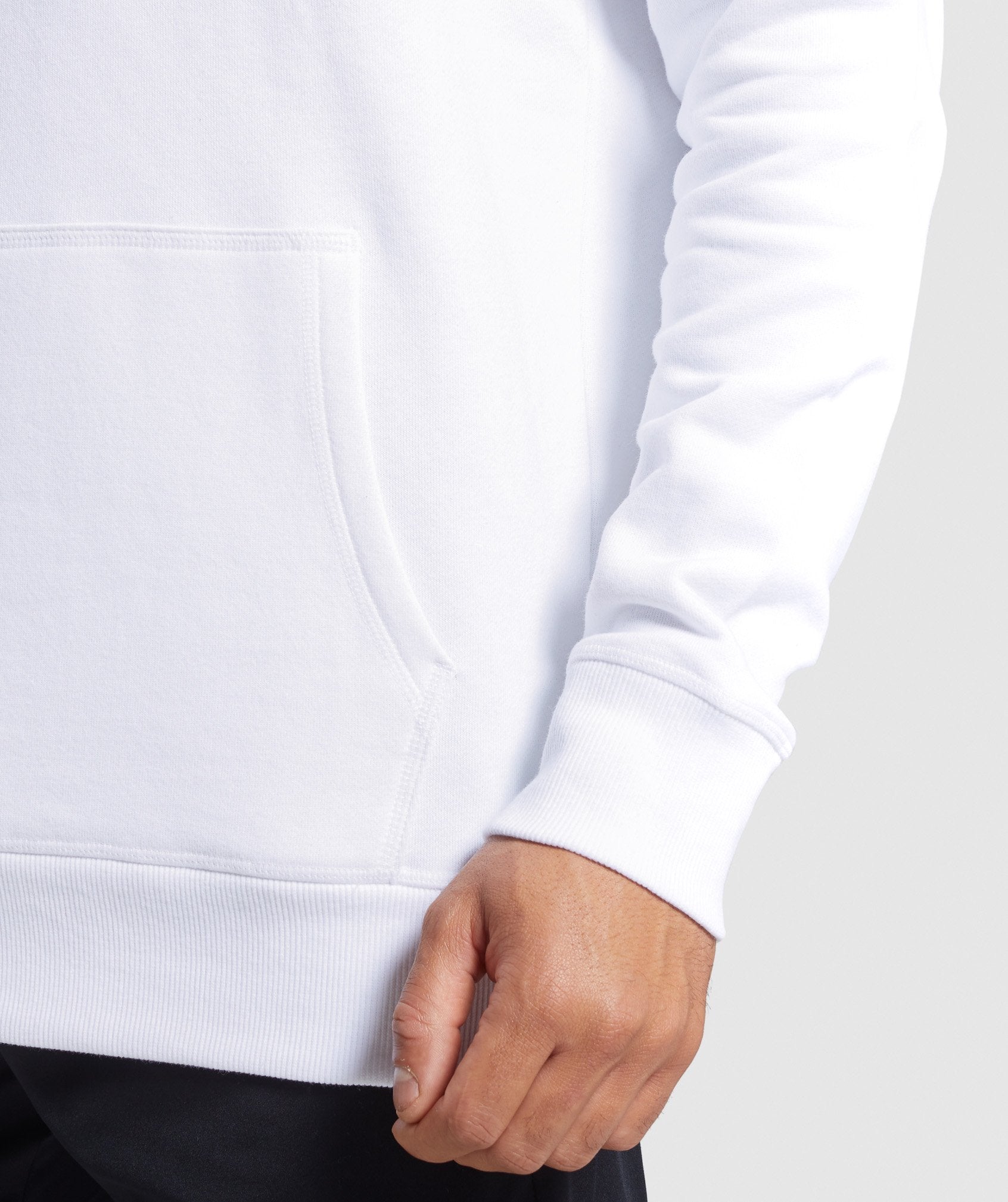 Crest Hoodie in White
