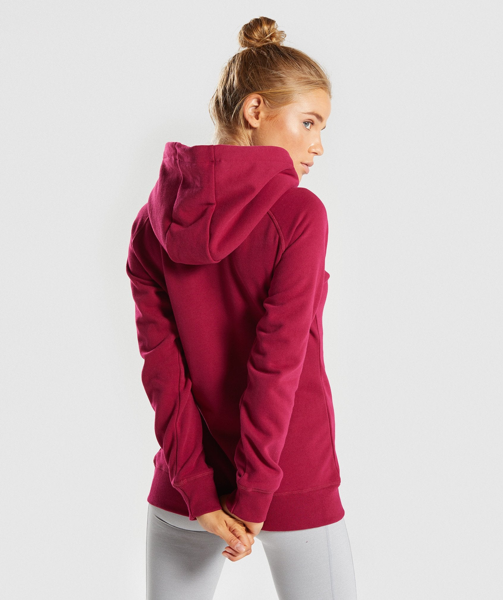 Crest Hoodie in Beet - view 2