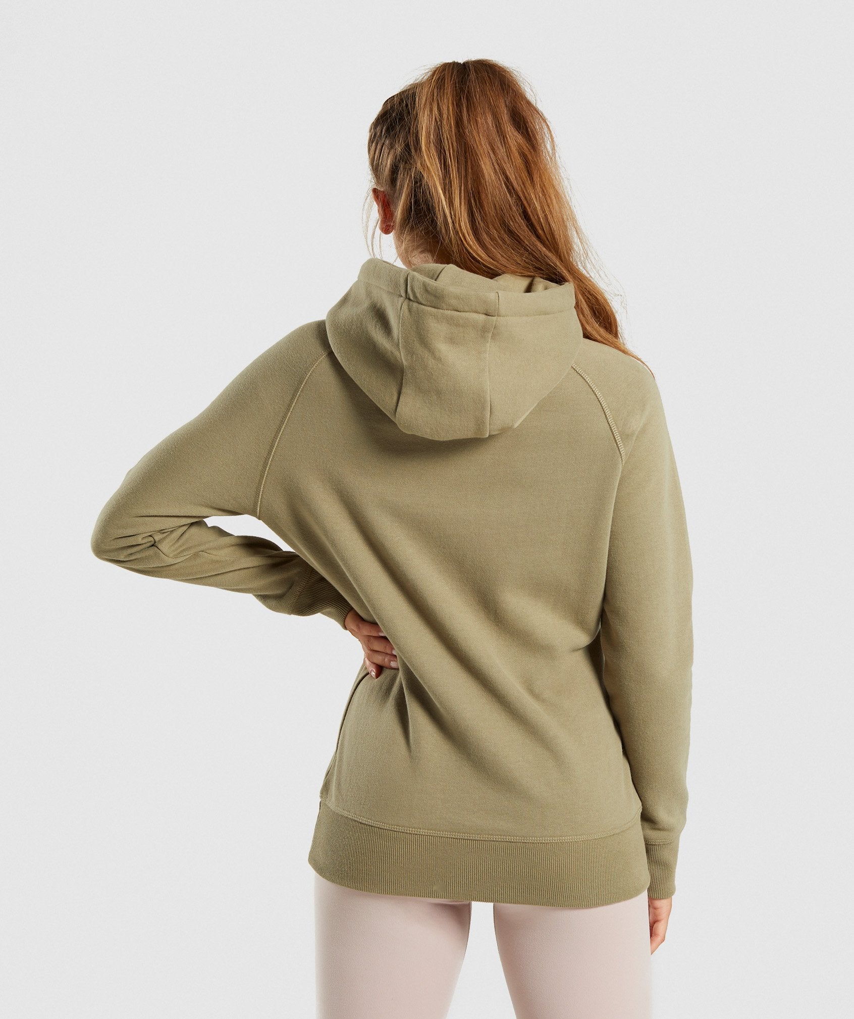 Women's Crest Hoodie in Washed Khaki - view 2