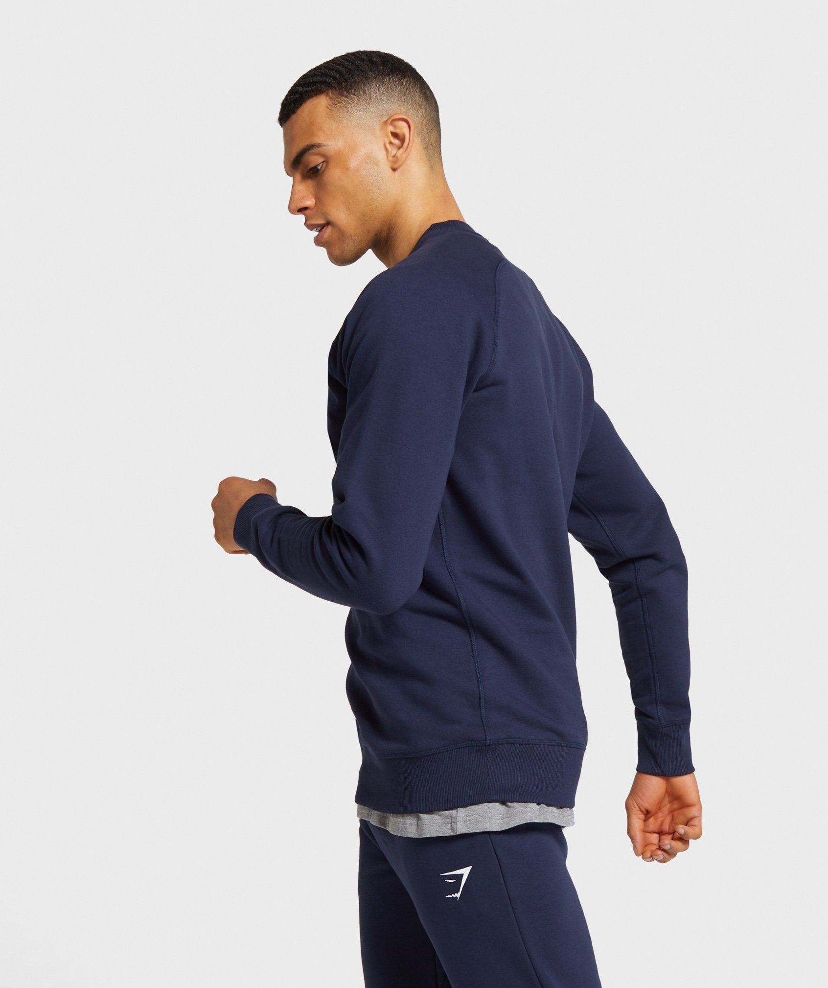 Gymshark Crest Sweatshirt - Dark Blue Image C