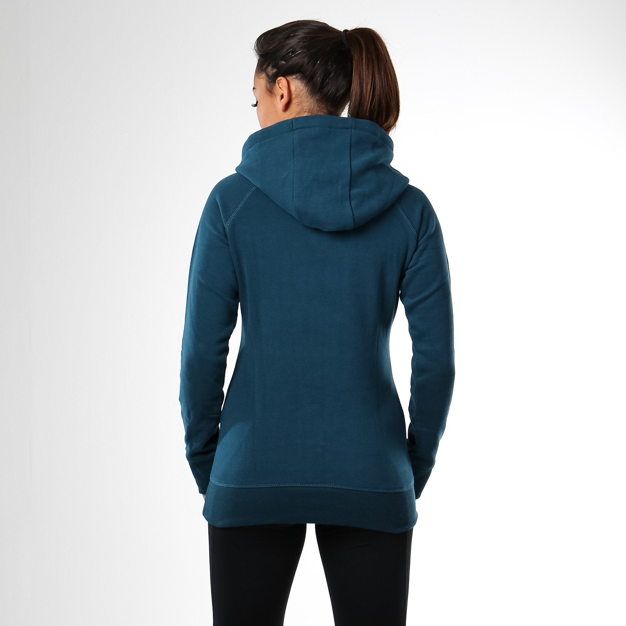 Women's Crest Hoodie in Lagoon Blue - view 2