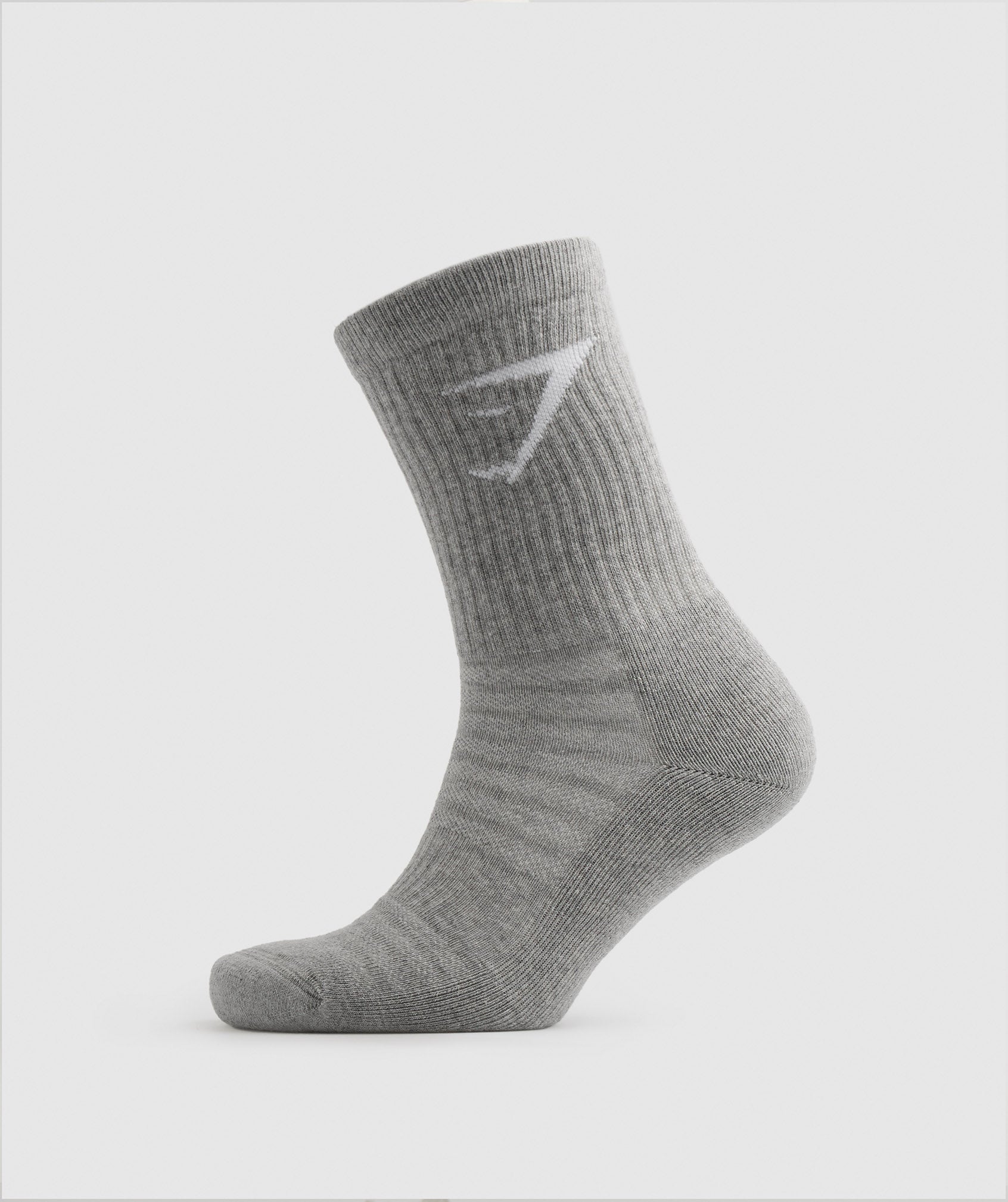 Crew Socks 5pk in White/Black/Grey/Blue/Navy - view 6