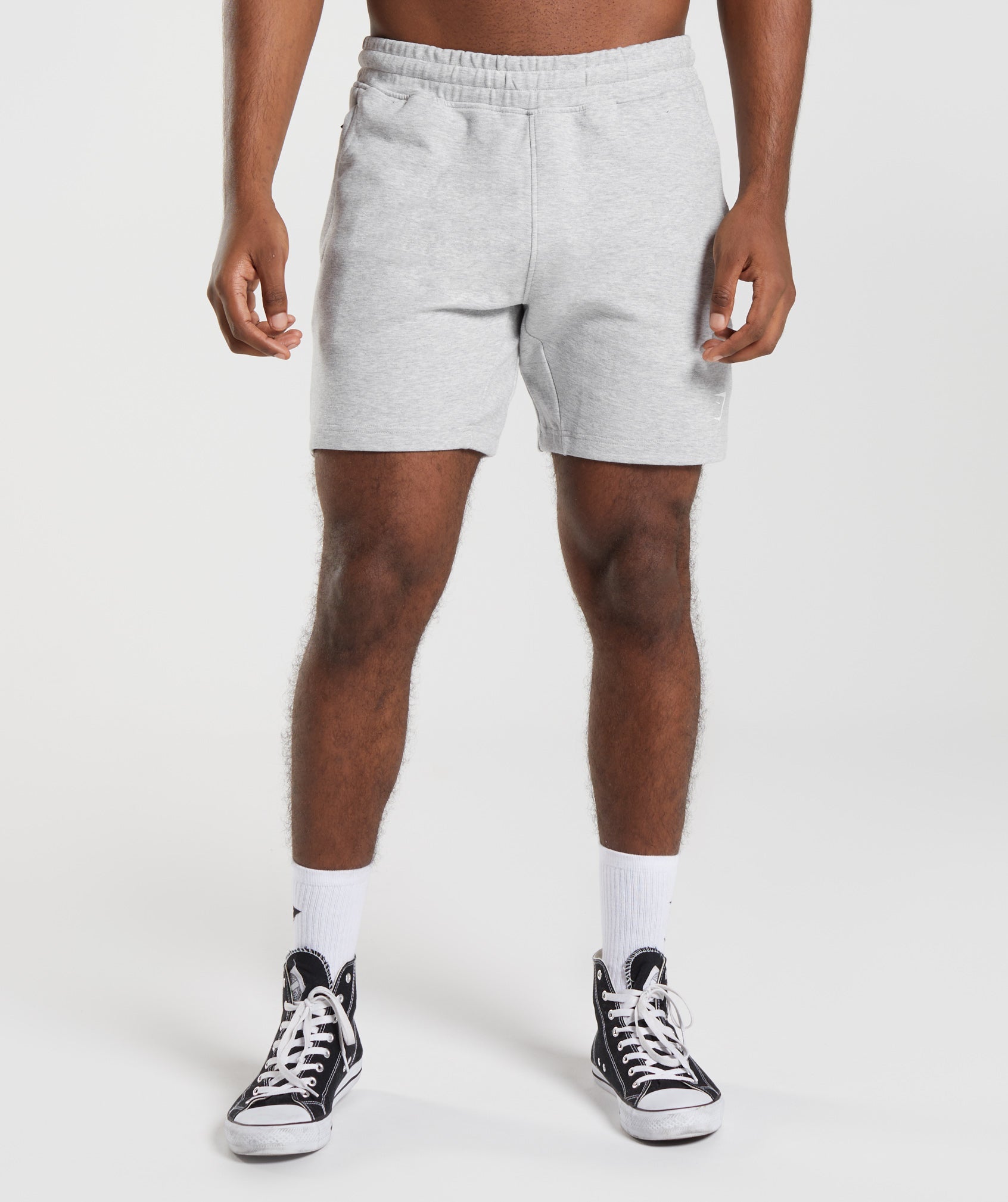 React 7" Shorts in Light Grey Core Marl