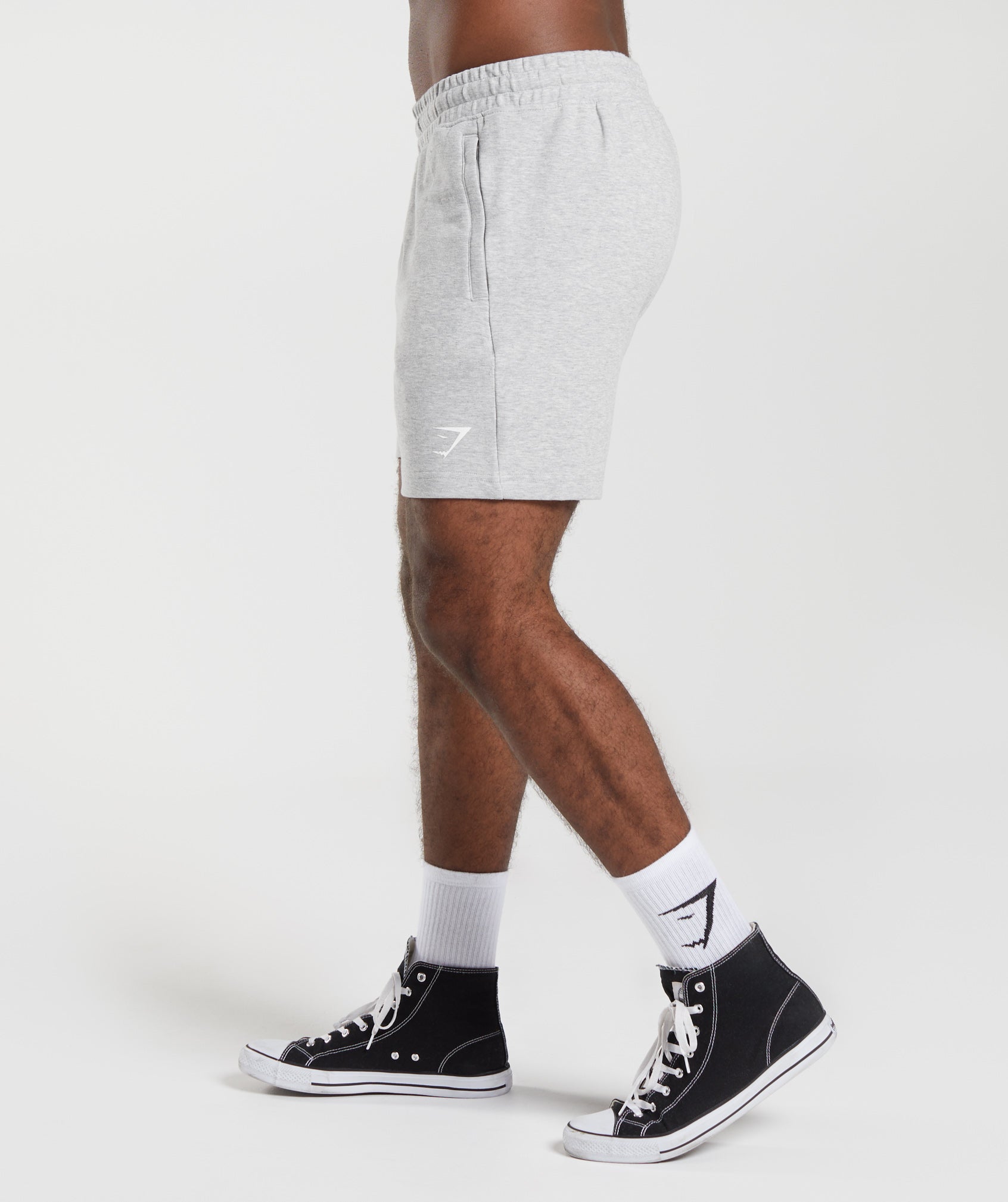 React 7" Shorts in Light Grey Core Marl