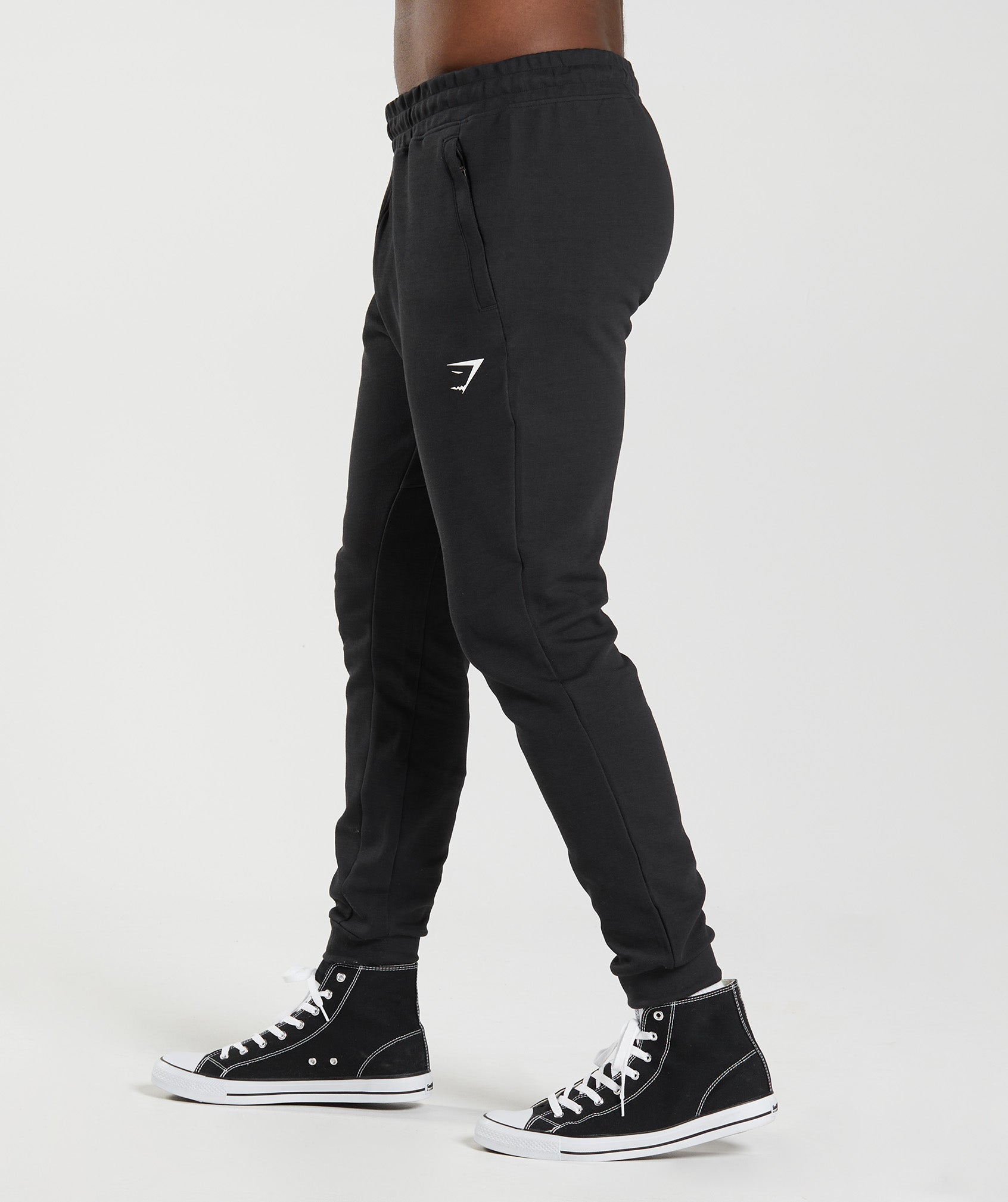 React Joggers in Black - view 3