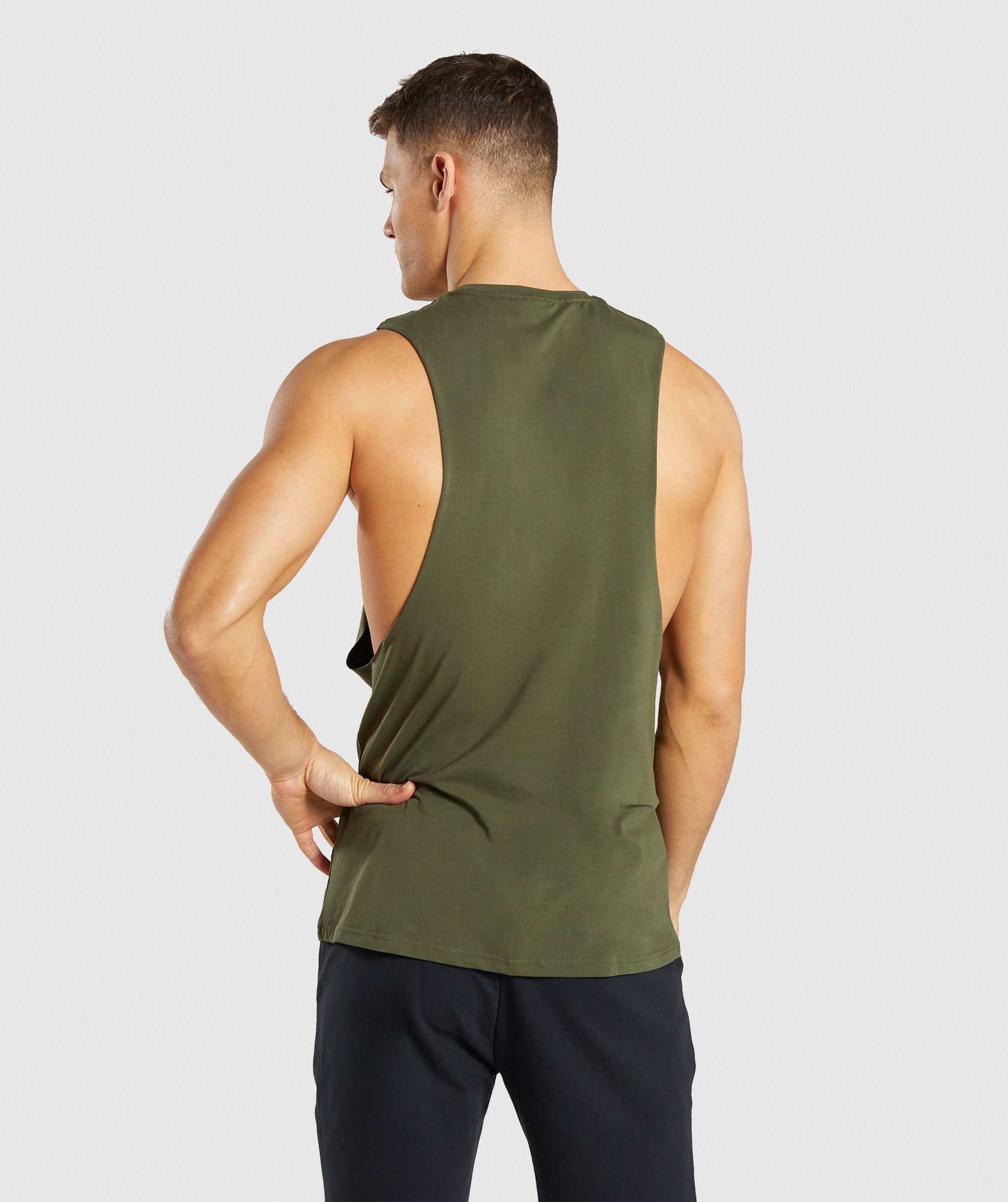 Critical Drop Armhole Tank in Green - view 2