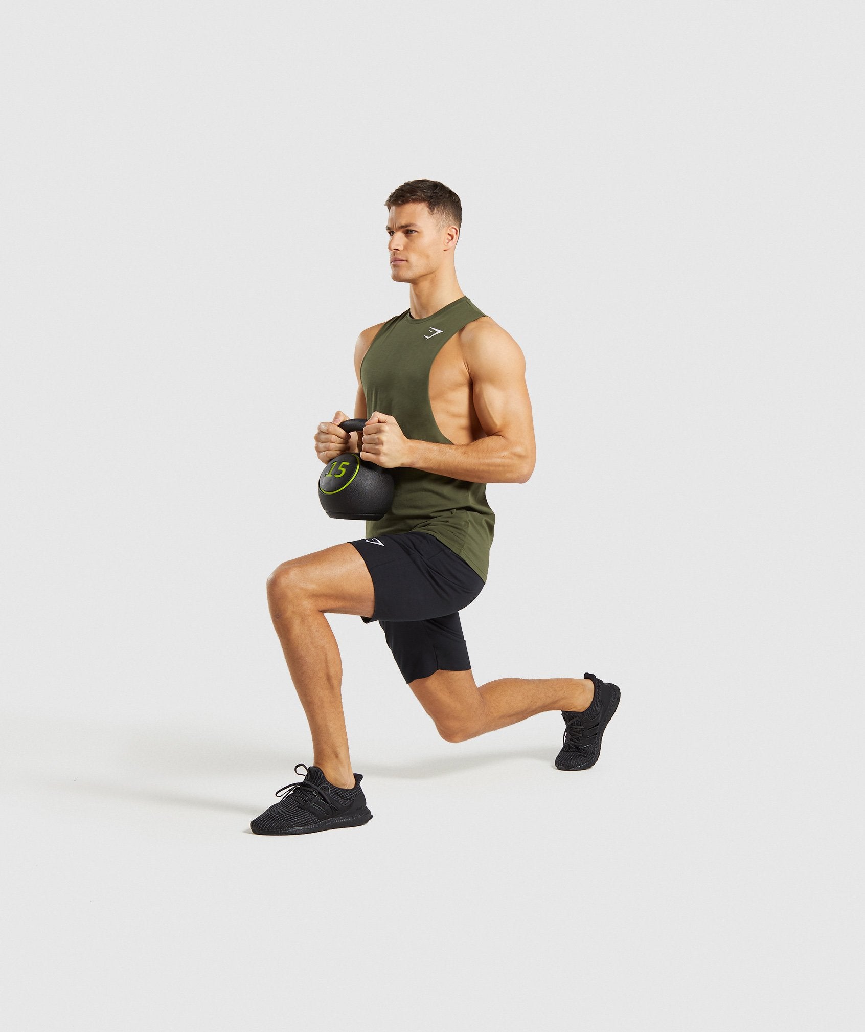 Critical Drop Armhole Tank in Green - view 4